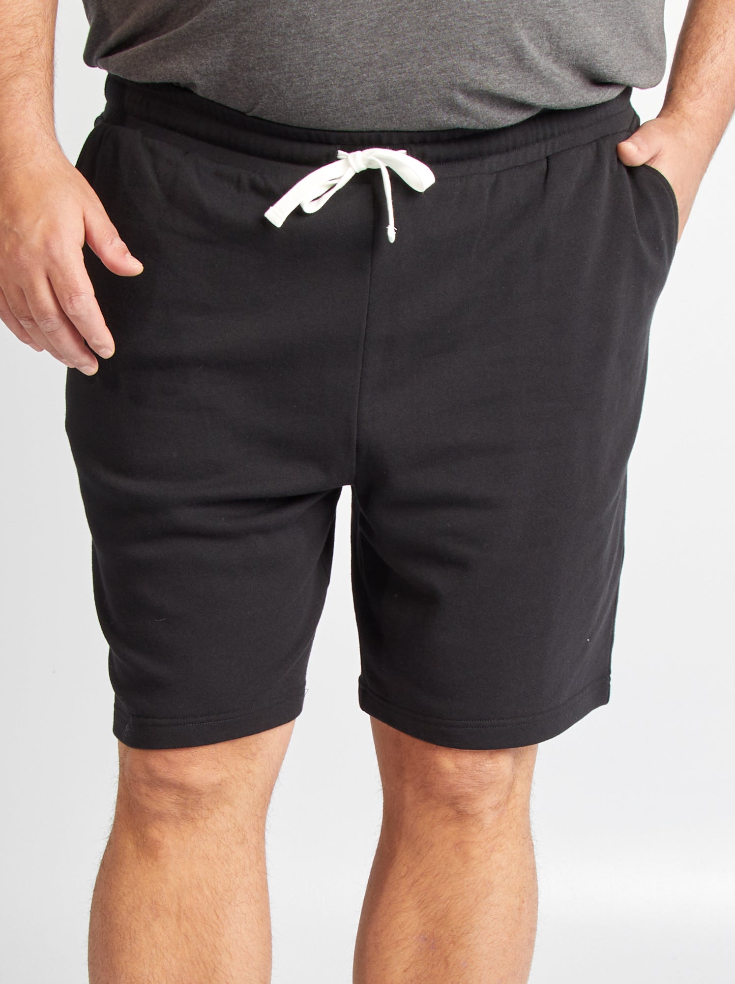 Short en molleton - Noir