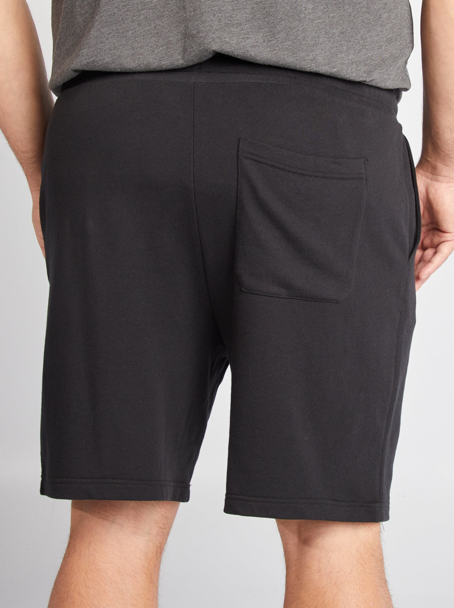 Short en molleton - Noir