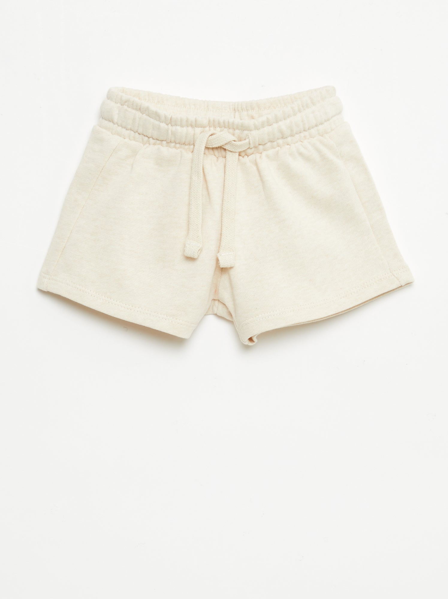 Short en molleton non gratté - Beige (FIQ49_4)