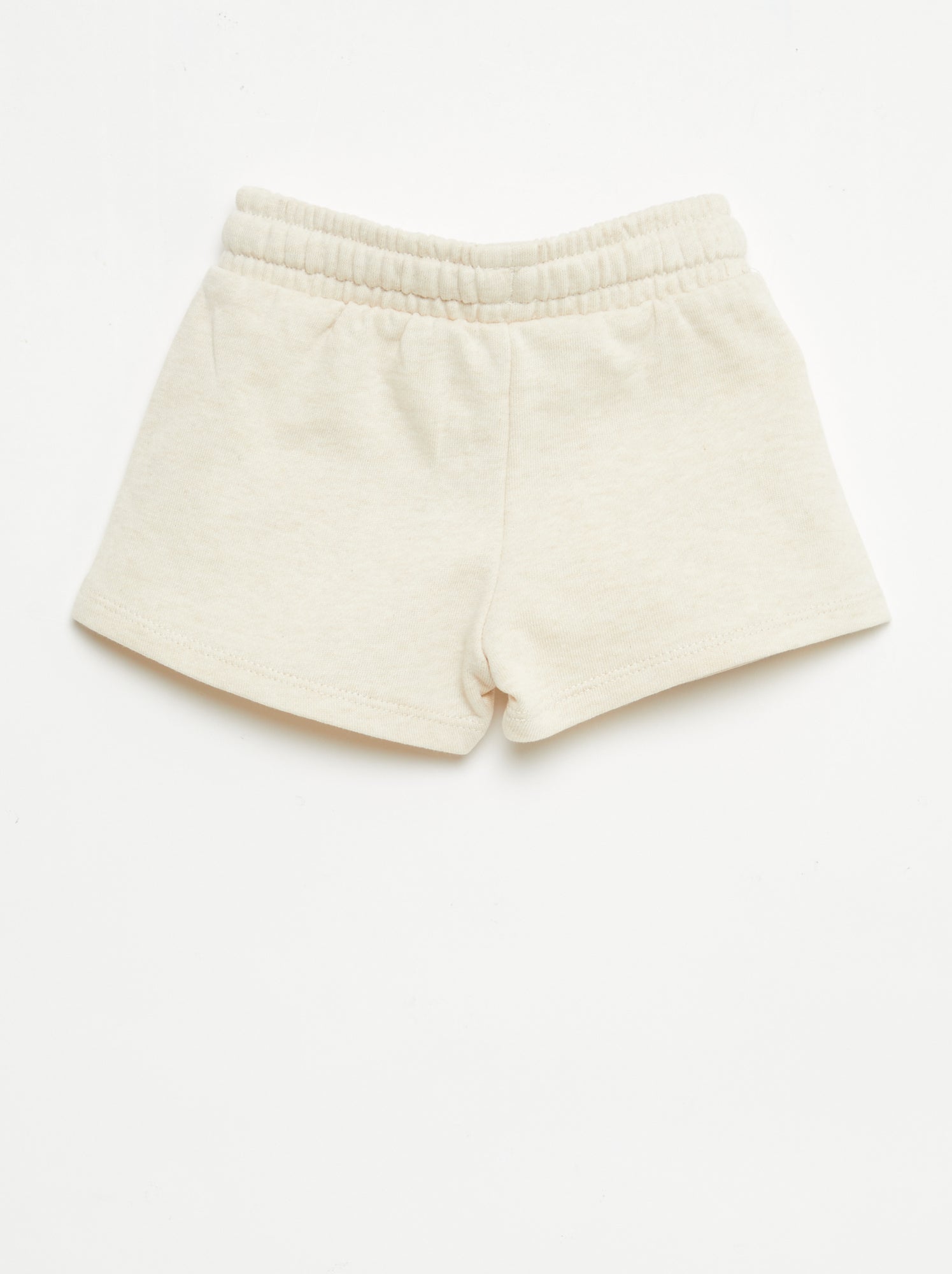 Short en molleton non gratté - Beige (FIQ49_4)