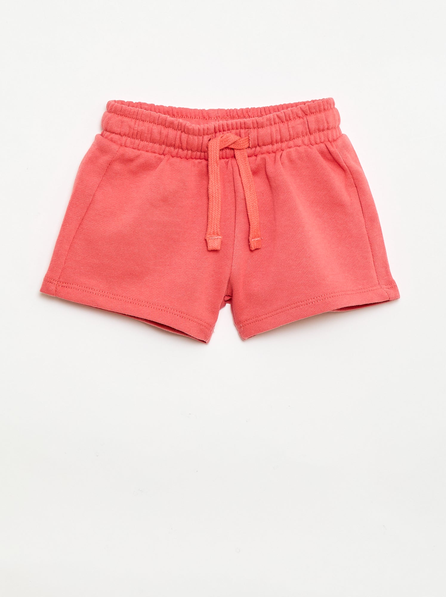 Short en molleton non gratté - Orange