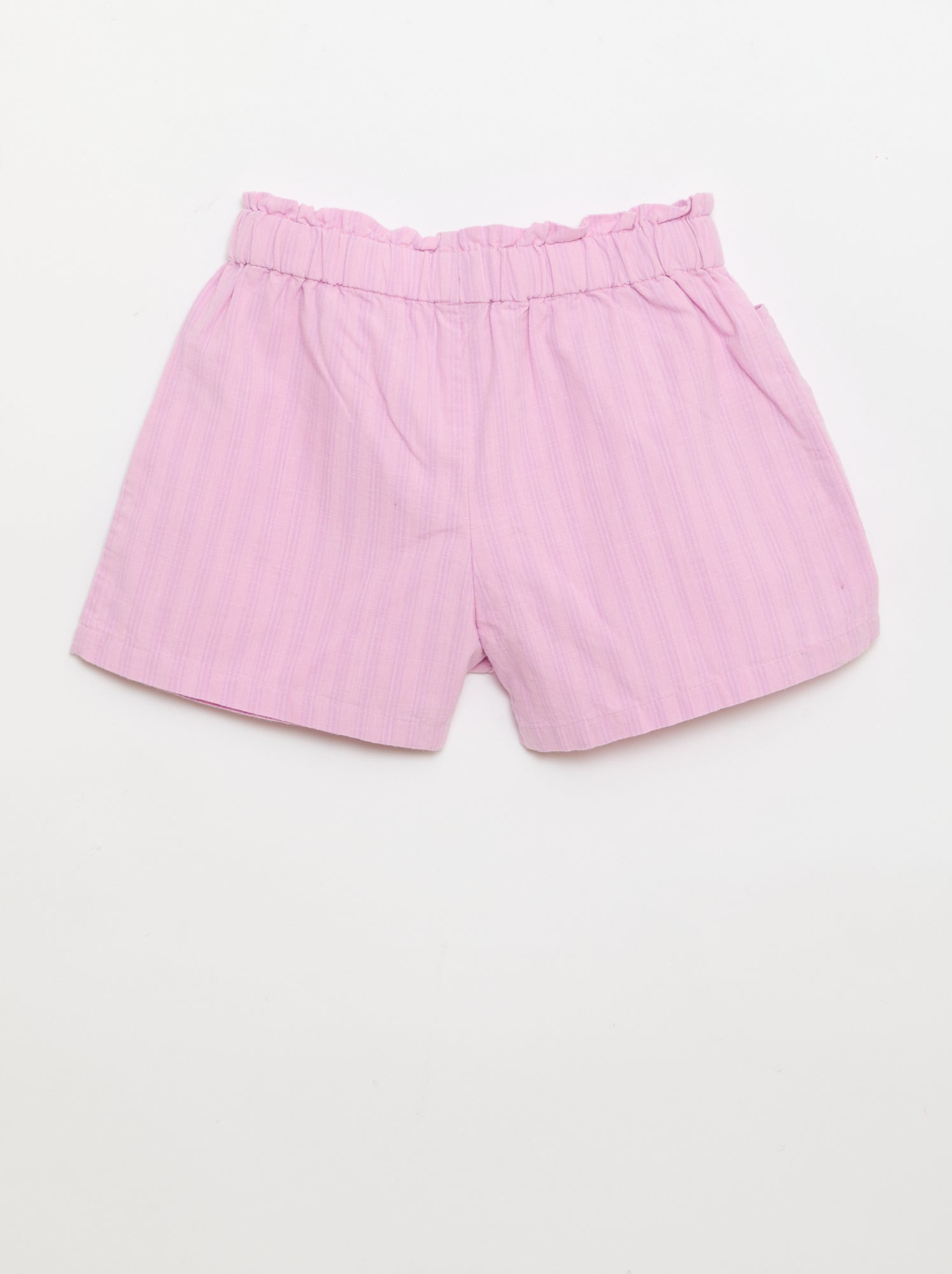 Short en seersucker coupe droite - Violet