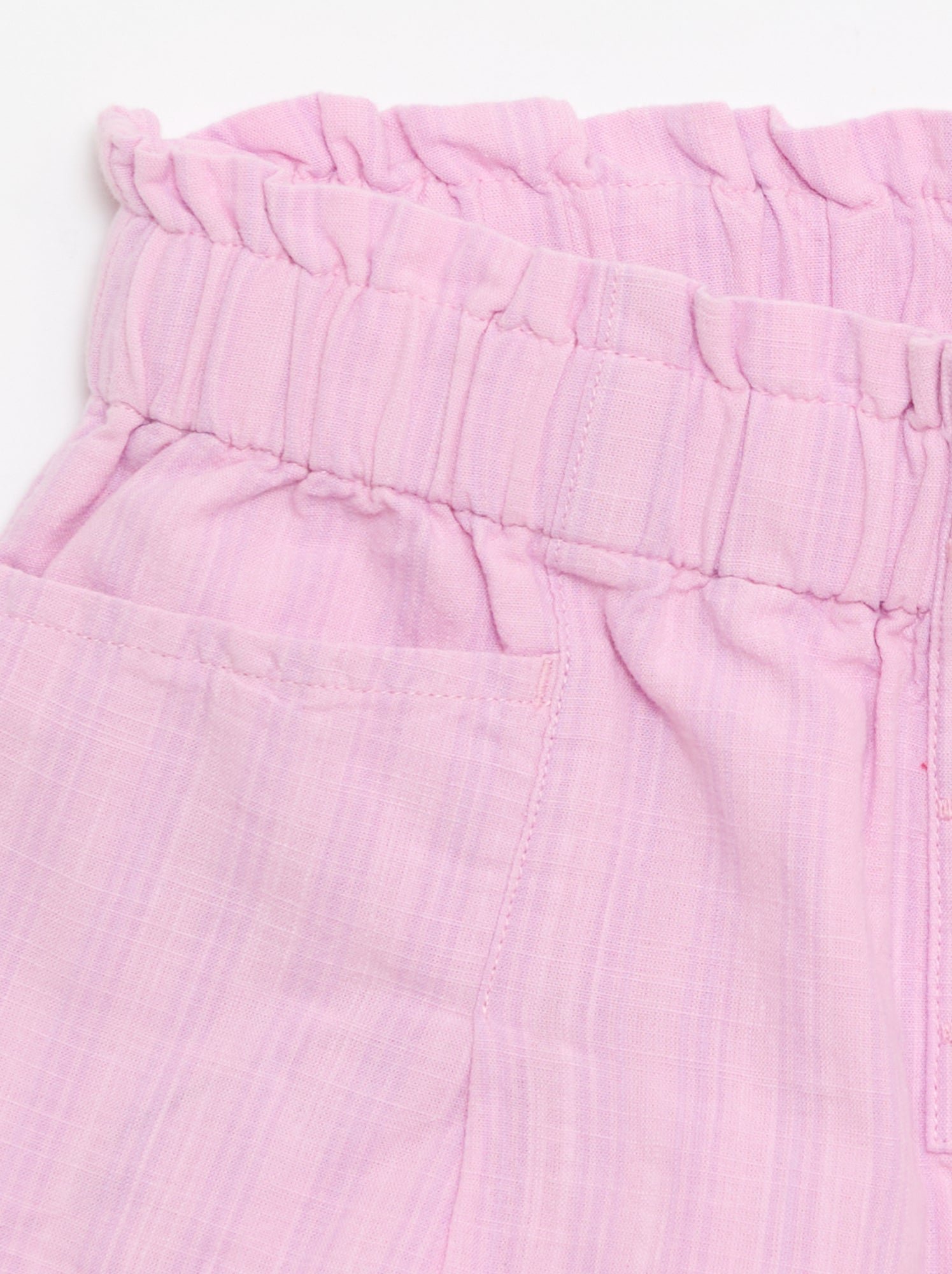 Short en seersucker coupe droite - Violet