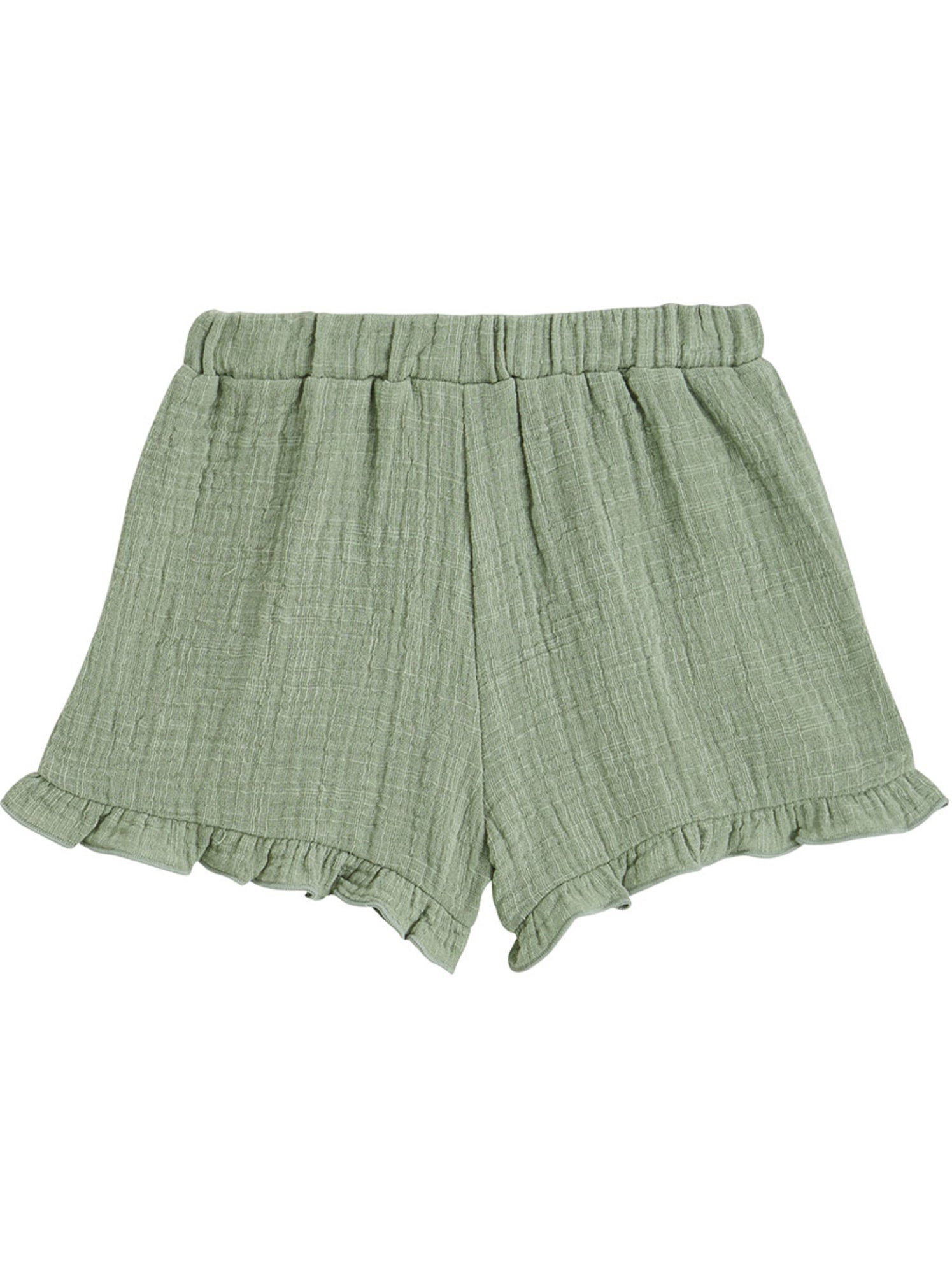 Short enfant en gaze de coton anaelle - Kaki
