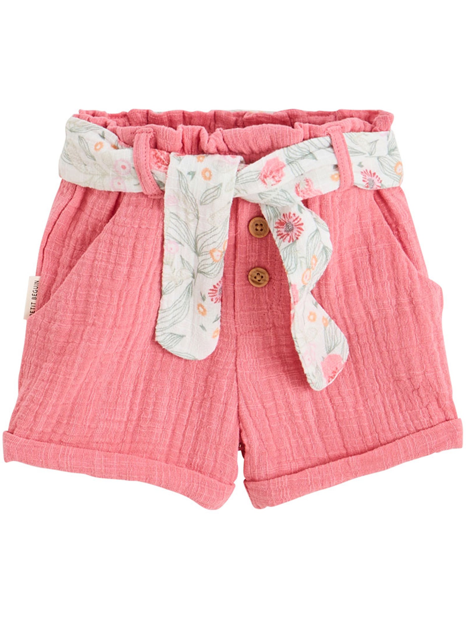 Short enfant en gaze de coton anaelle - Rose