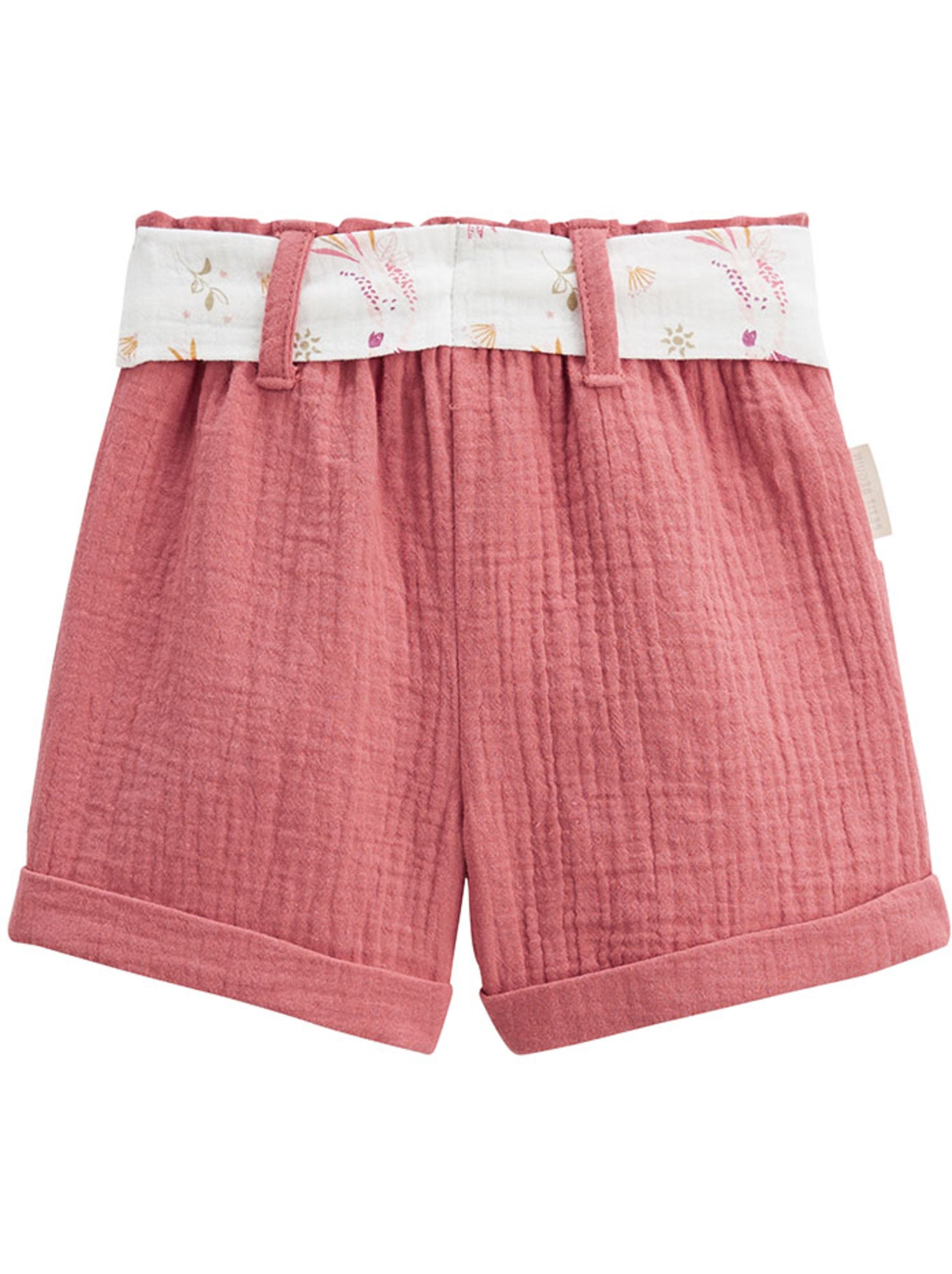 Short enfant en gaze de coton fiesta - Rose