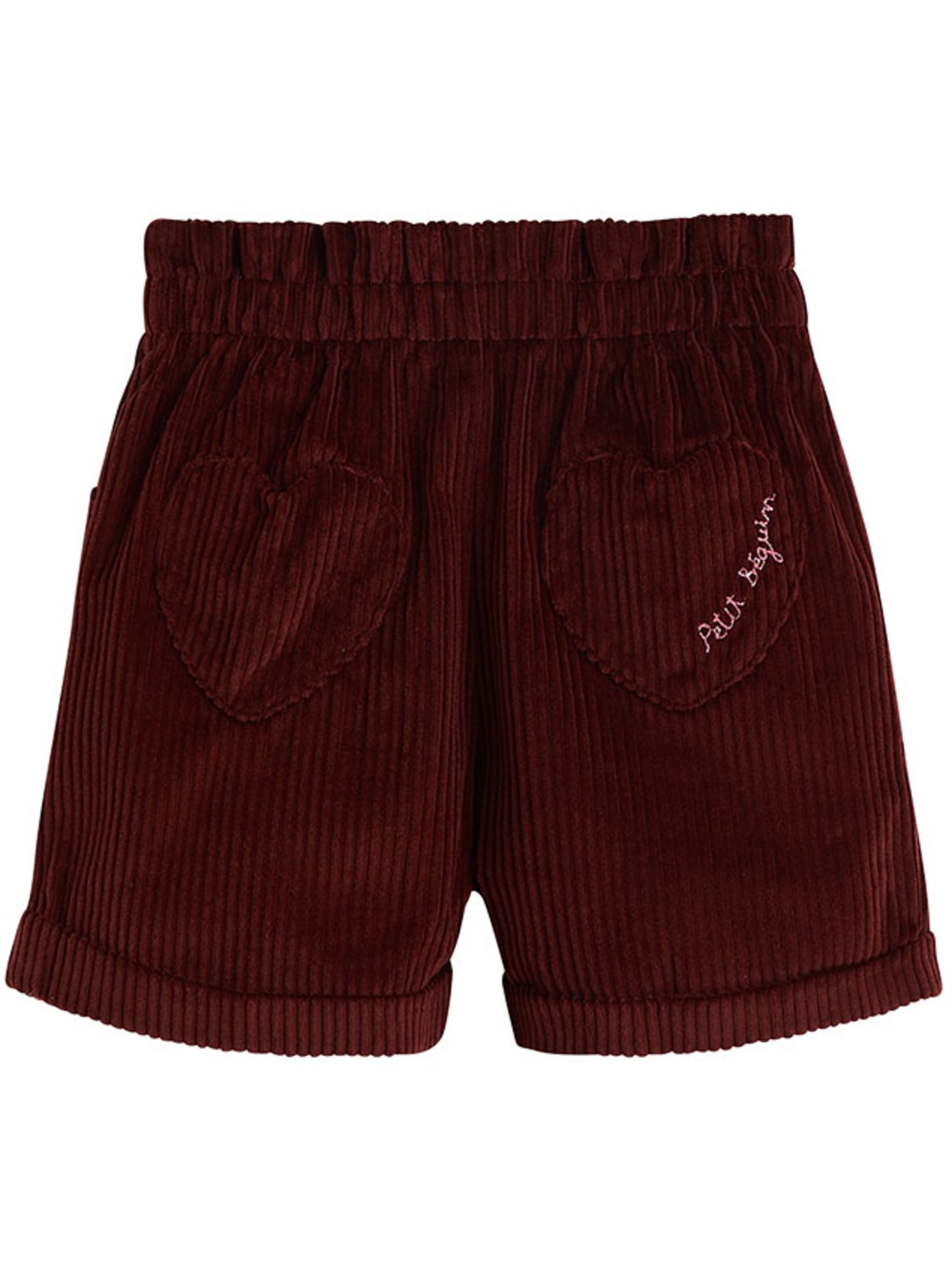 Short enfant en velours côtelé aimée - Bordeaux