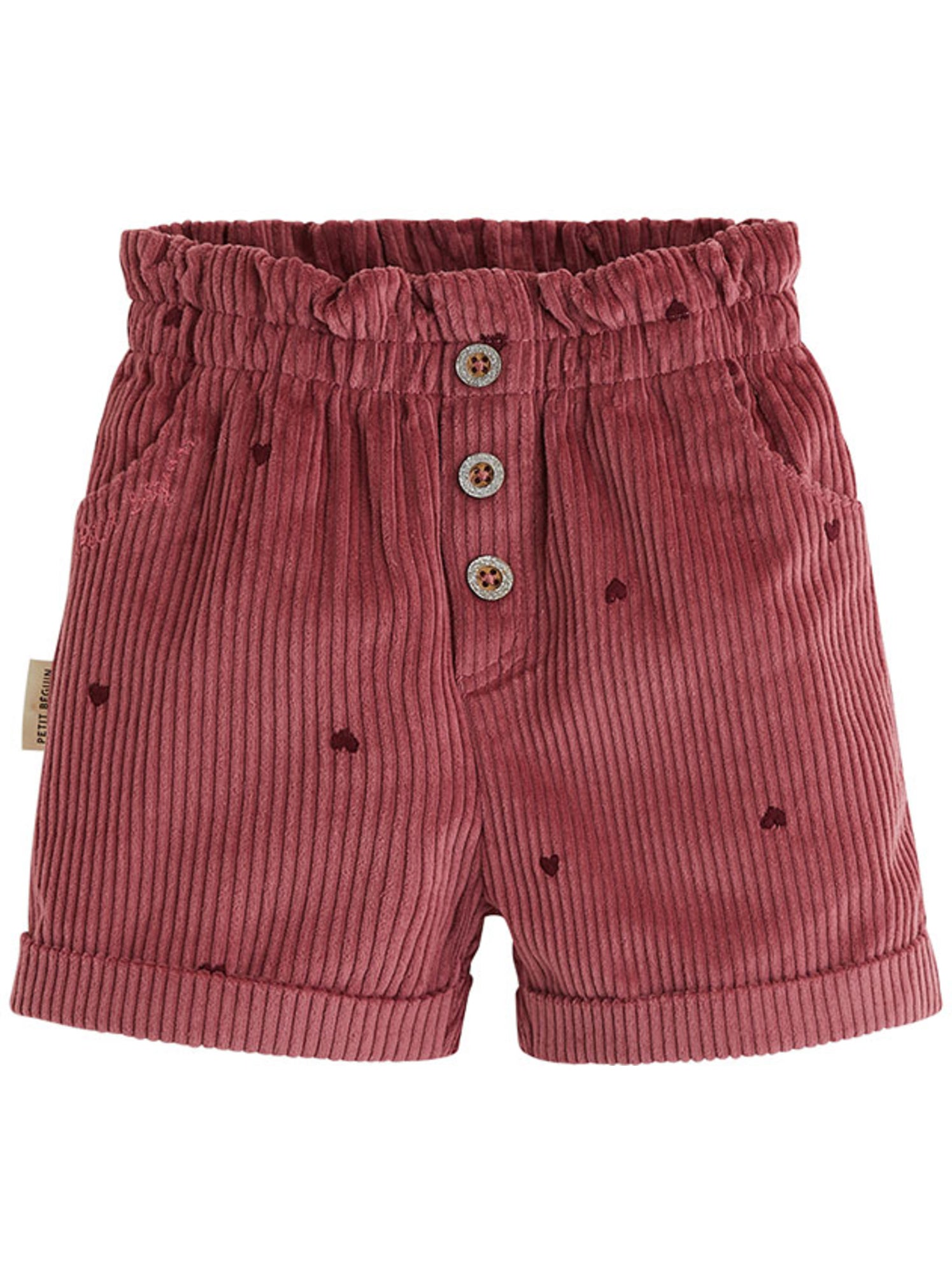 Short enfant en velours côtelé aimée - Bordeaux