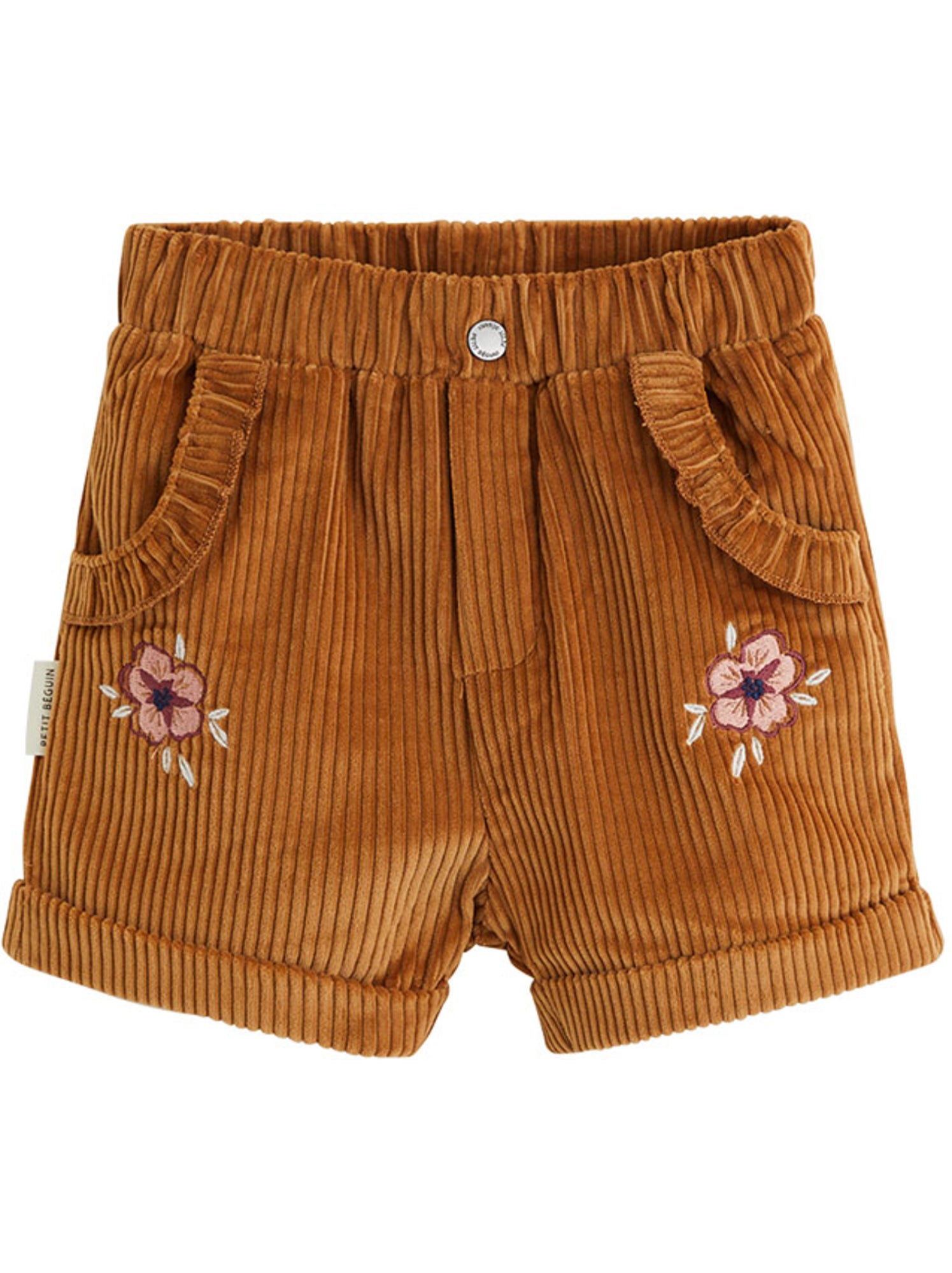 Short enfant en velours côtelé cléo - Camel