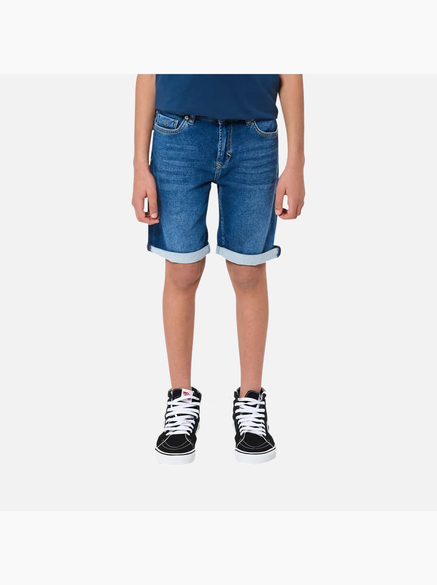 Short garçon kaporal - Bleu denim