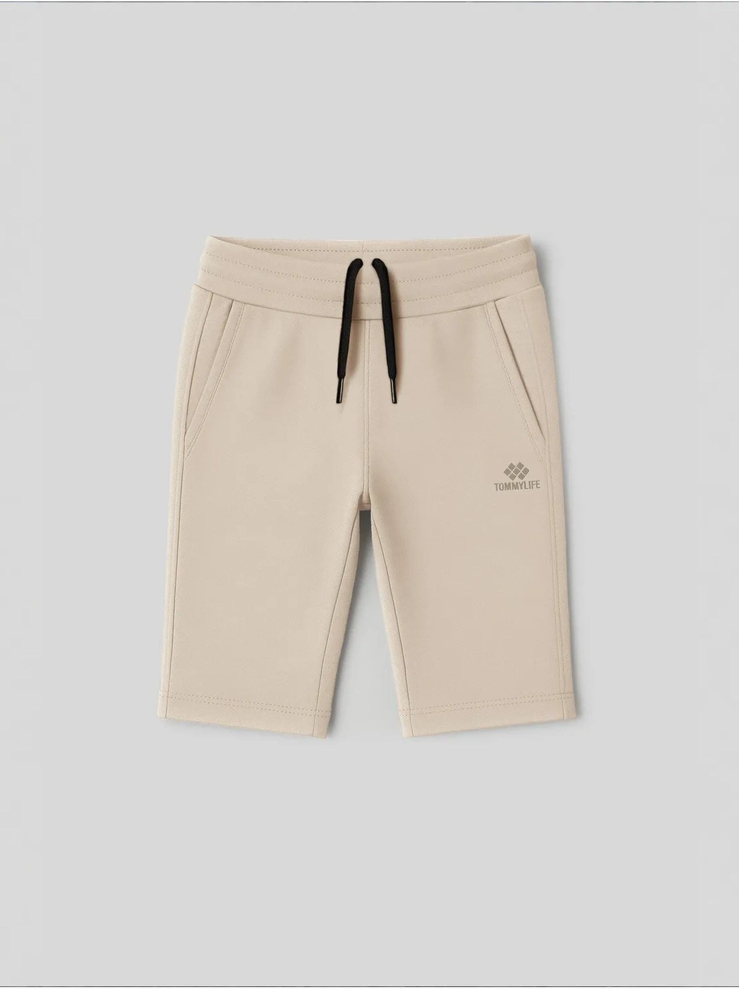 Short jeunesse à taille cordon tommy - Beige argile