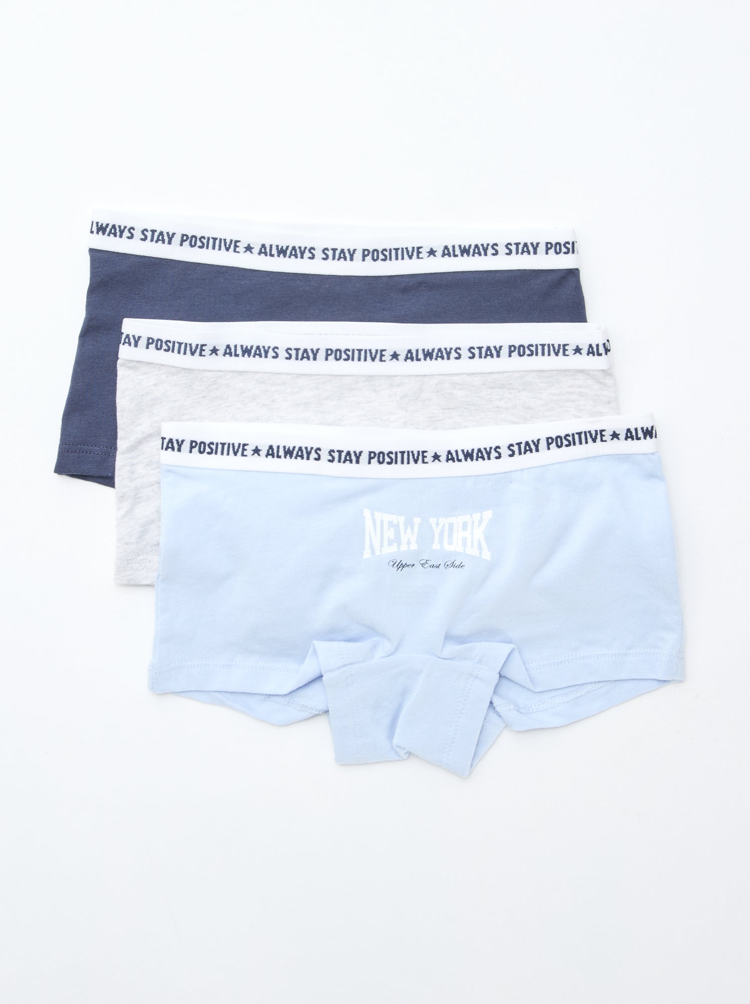 Shorties en jersey - Lot de 3 - Bleu