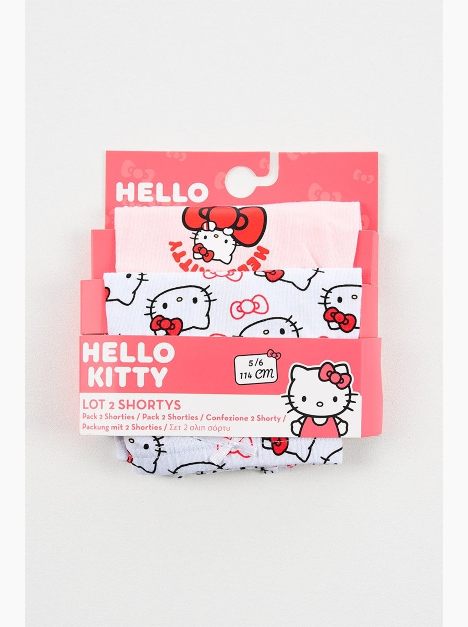 Shorty Hello Kitty | Licence Officielle - Blanc Rose