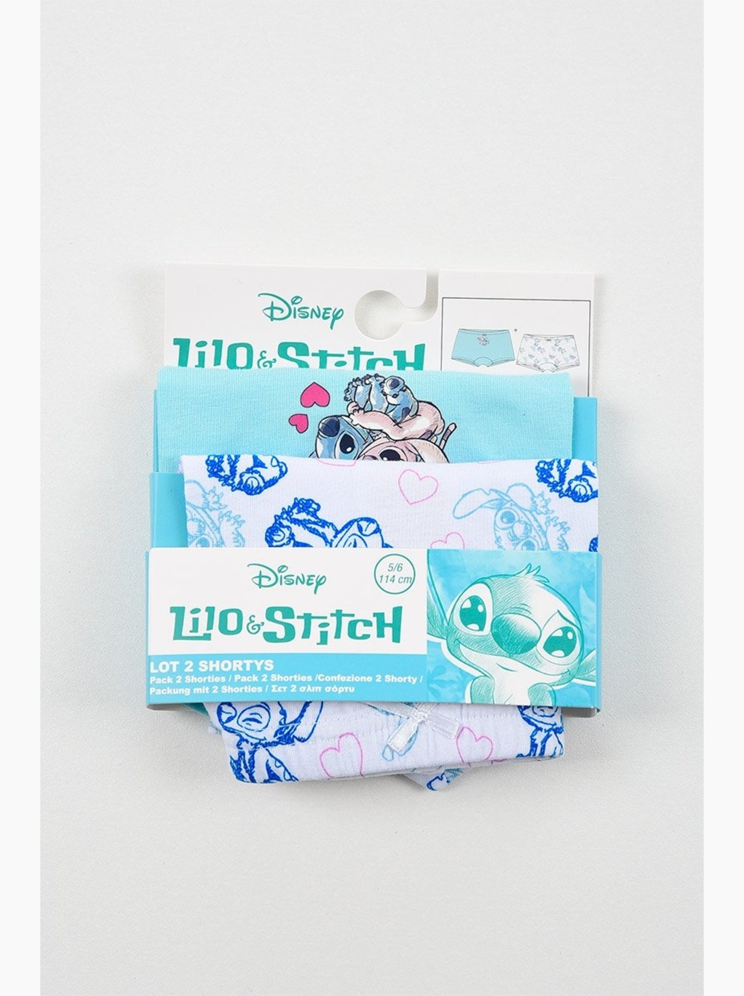 Shorty Lilo et Stitch | Licence Officielle - Bleu Multicolore