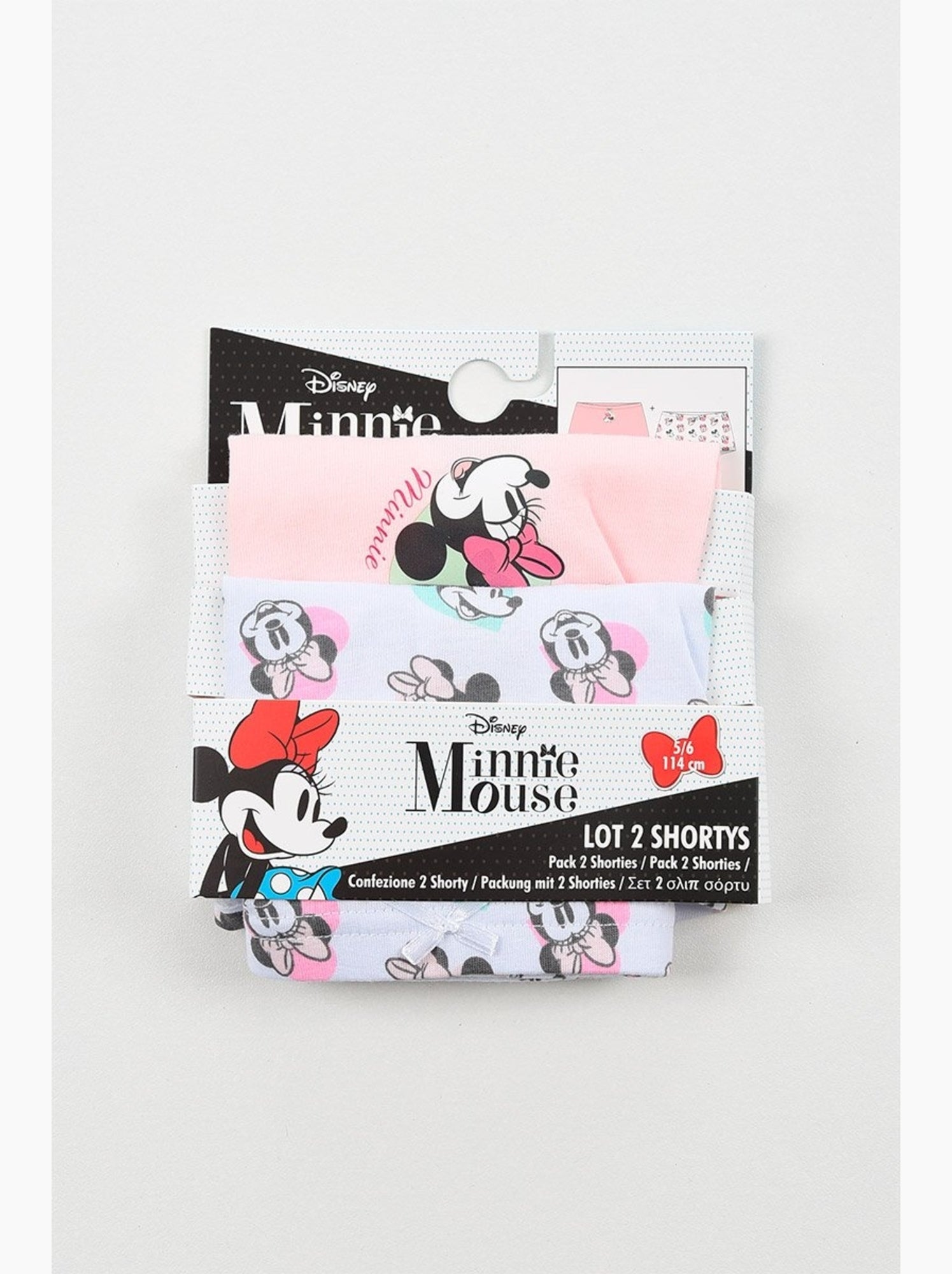 Shorty Minnie Mouse | Licence Officielle - Rose/Blanc
