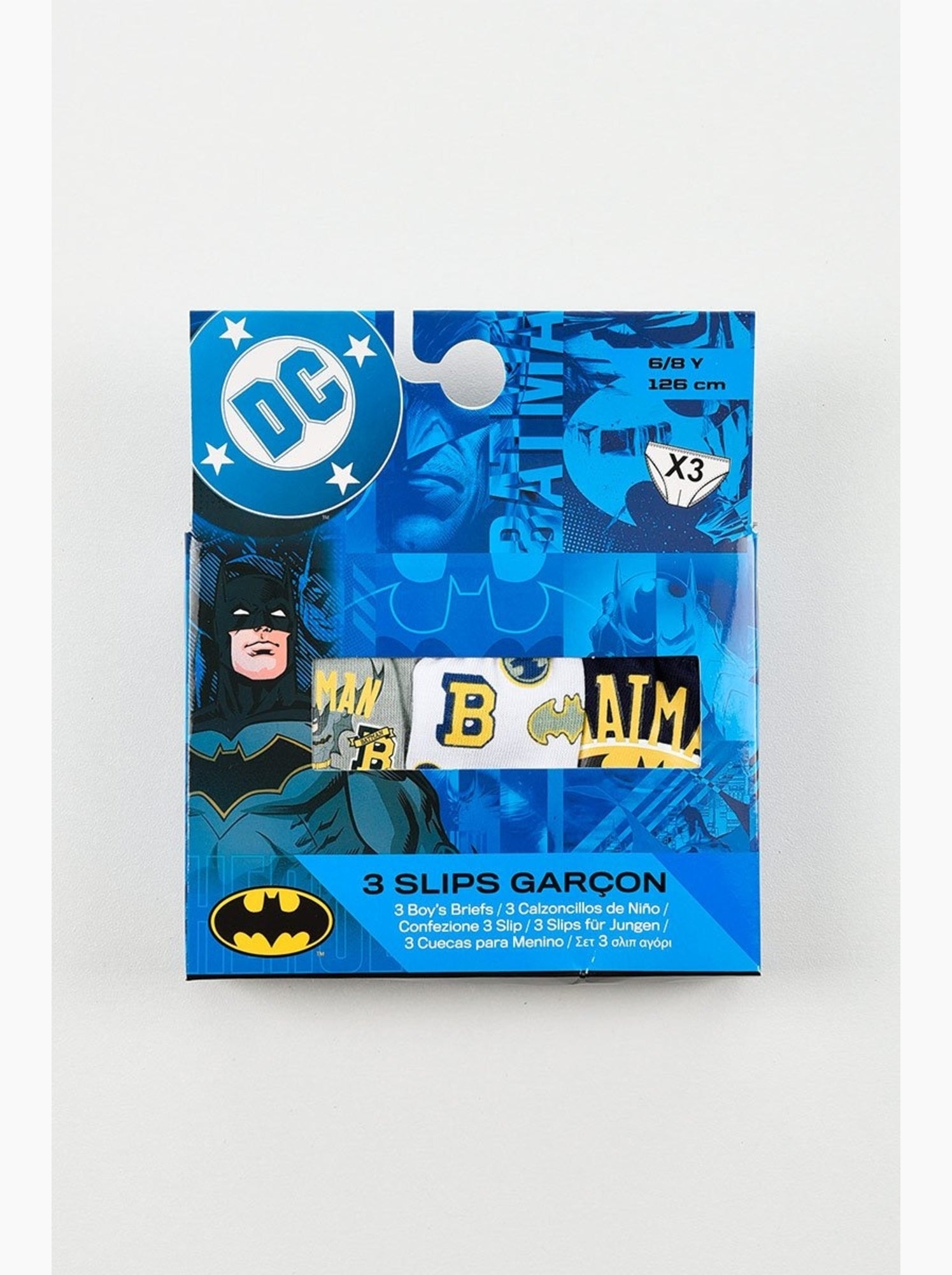 Slip Batman| Licence Officielle - Noir Jaune Gris