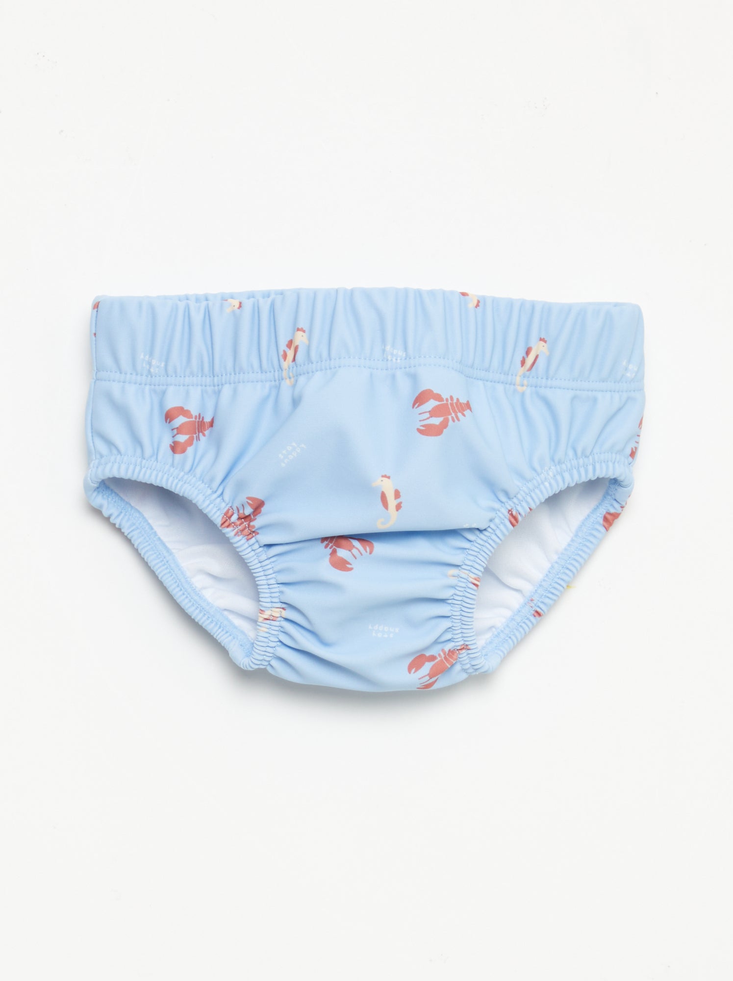 Slip de bain à motifs - Bleu