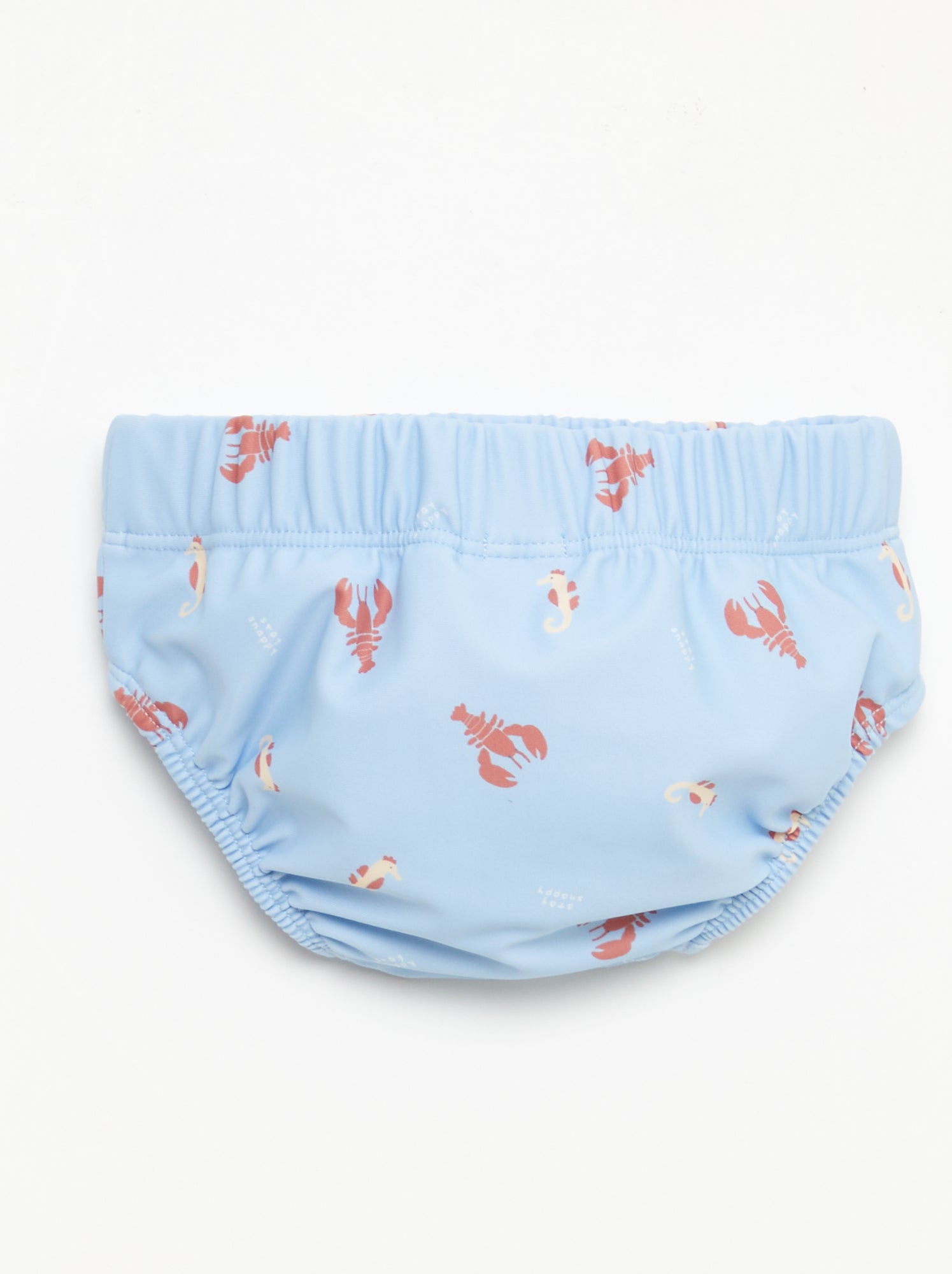 Slip de bain à motifs - Bleu