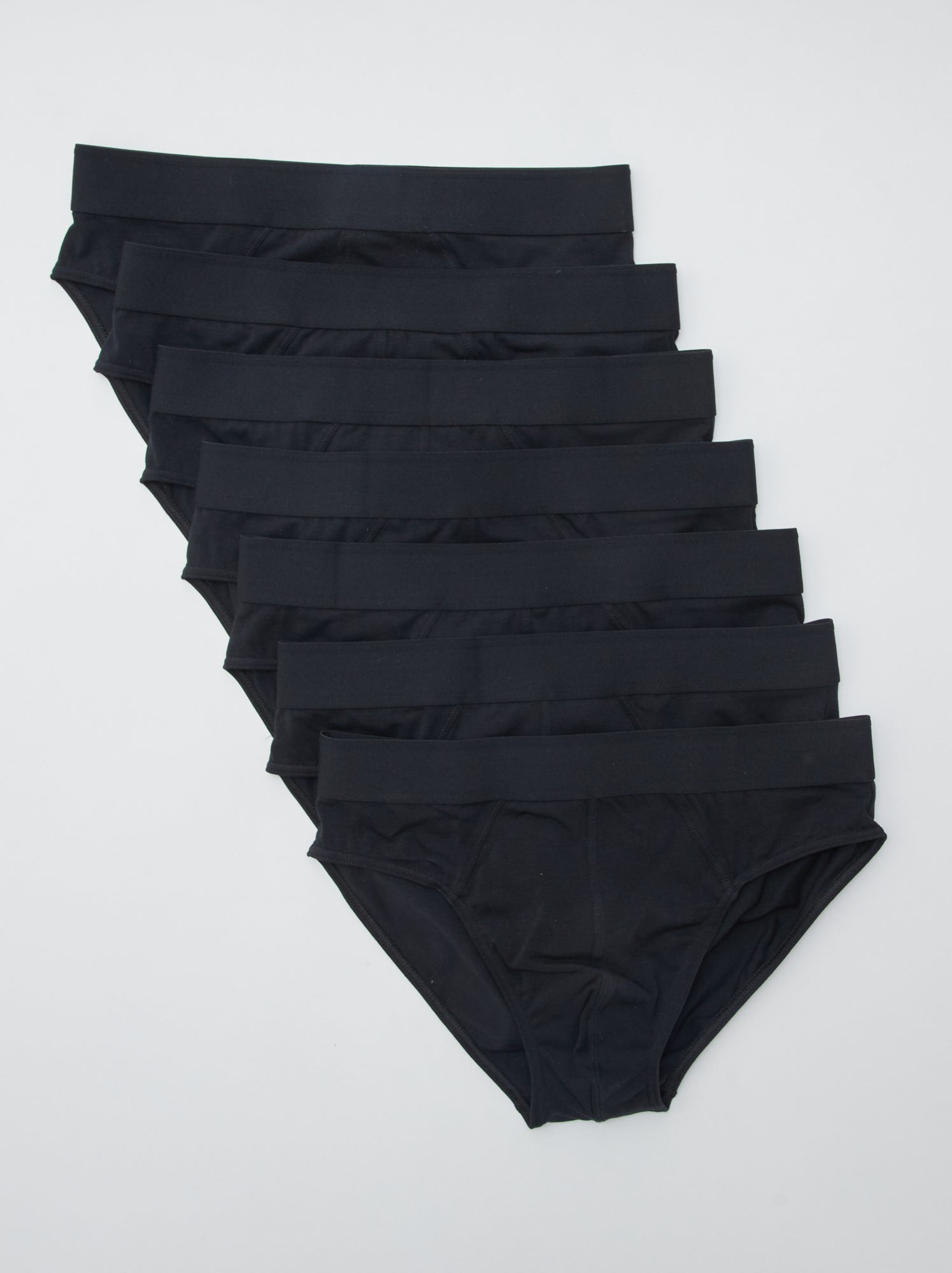 Slips en jersey - lot de 7 - Noir