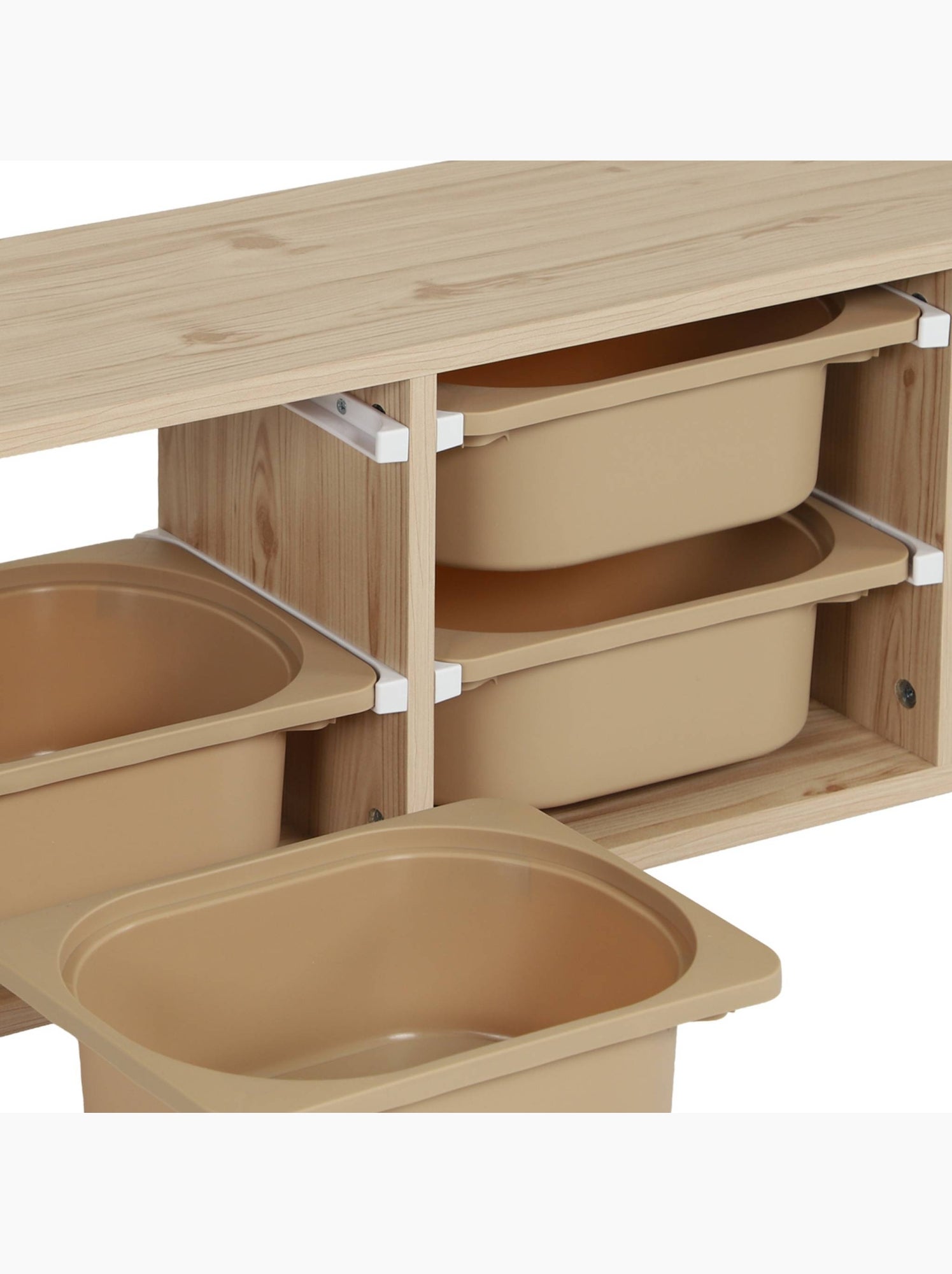 Sora - meuble de rangement pour enfant 6 bacs de rangement sora - Beige