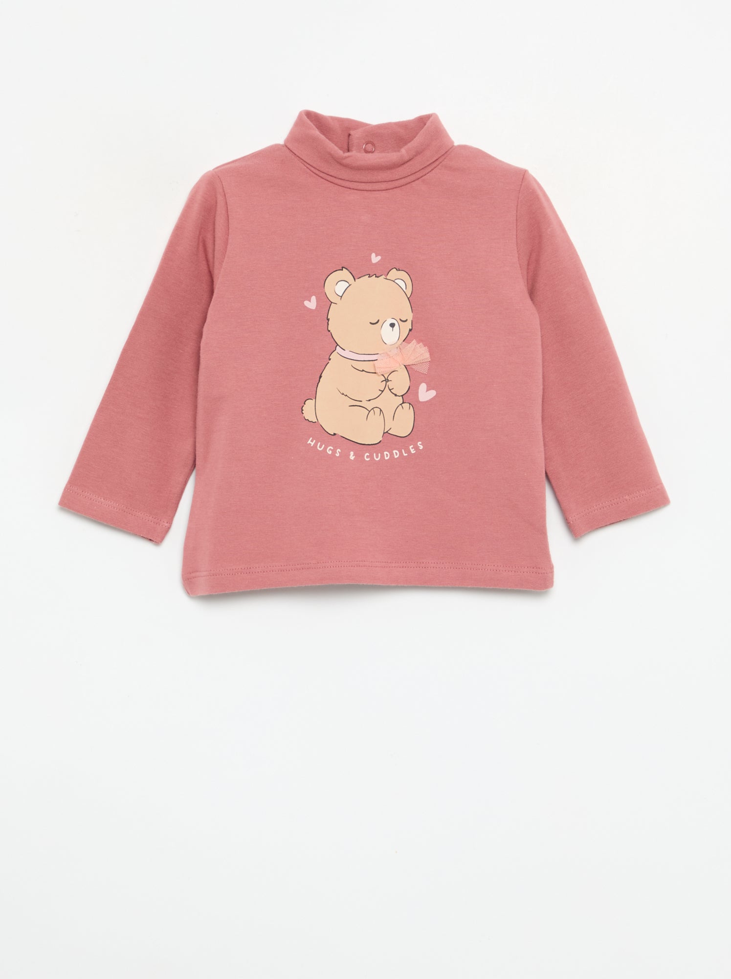 Sous-pull avec nœud animé - Rose (GES78_2)