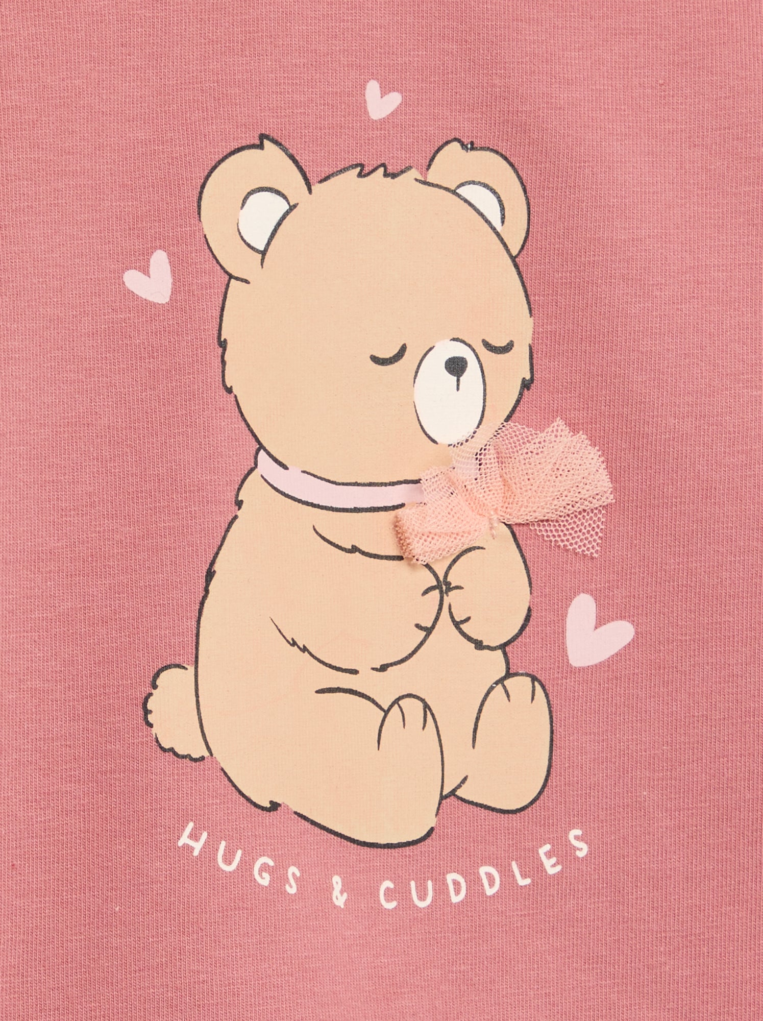 Sous-pull avec nœud animé - Rose (GES78_2)