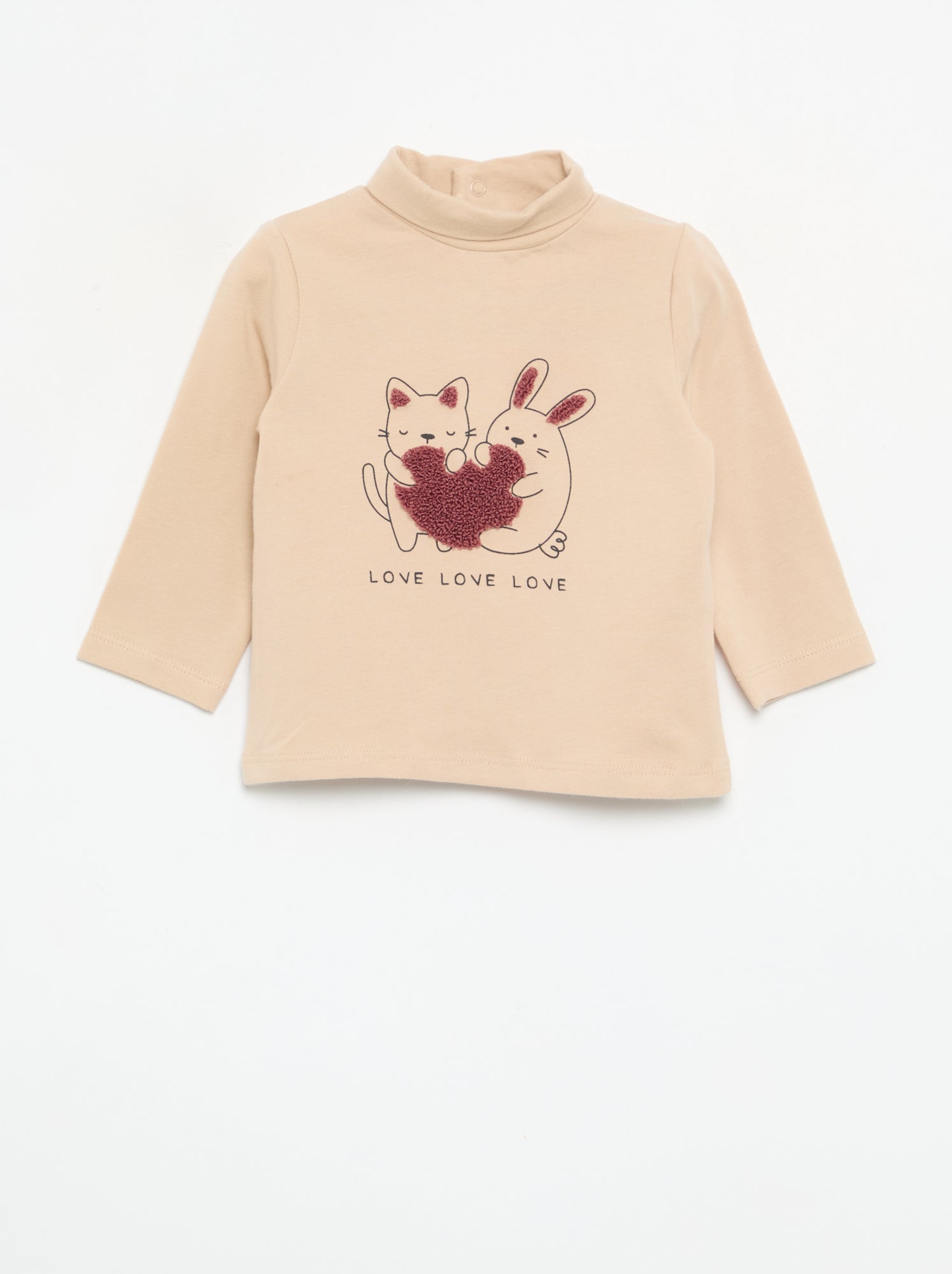 Sous-pull avec nœud animé - Rose (GES78_5)