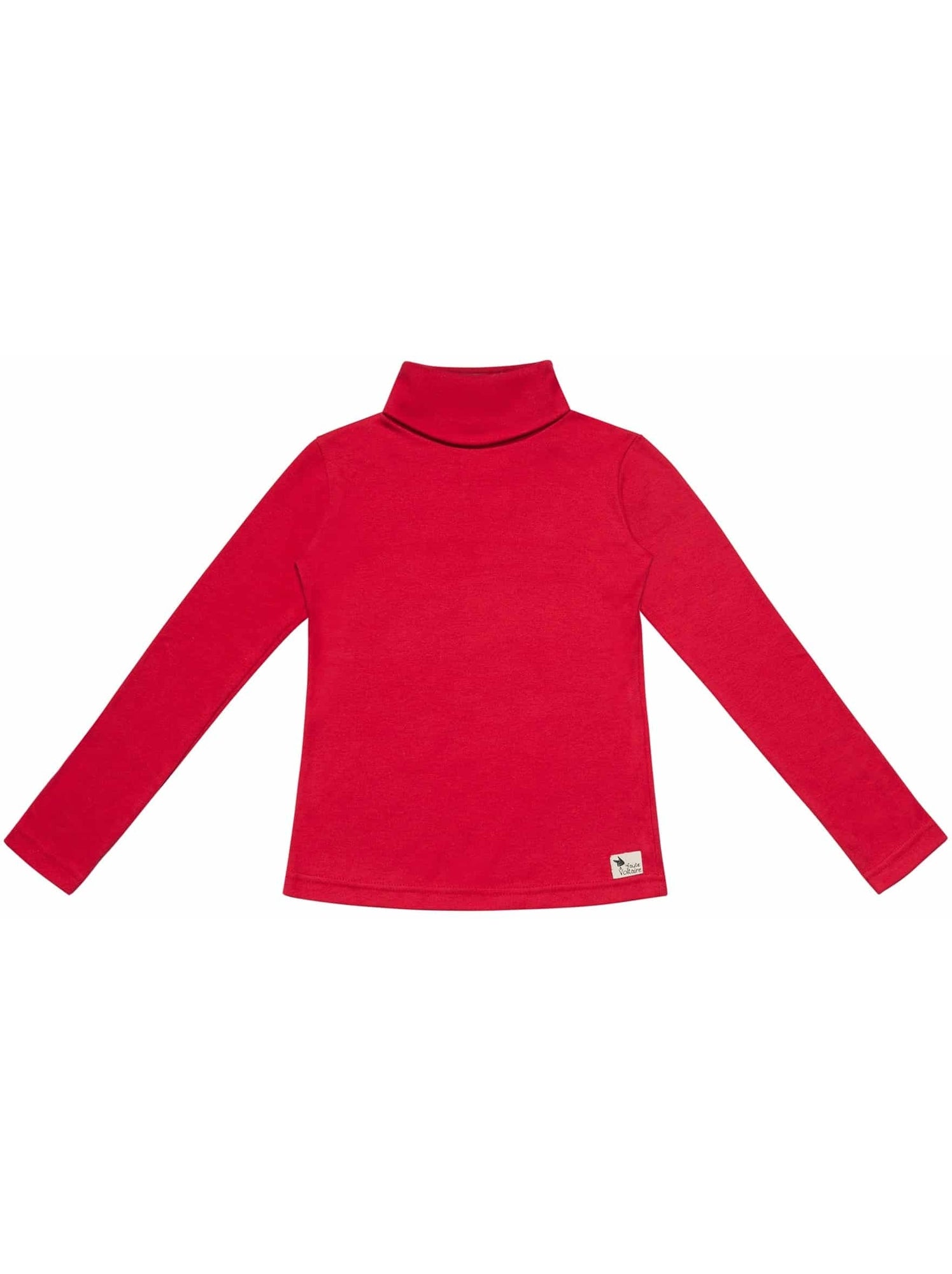 Sous Pull Col Roulé Jersey    HARMONIE - 'LA FAUTE A VOLTAIRE' - Rouge