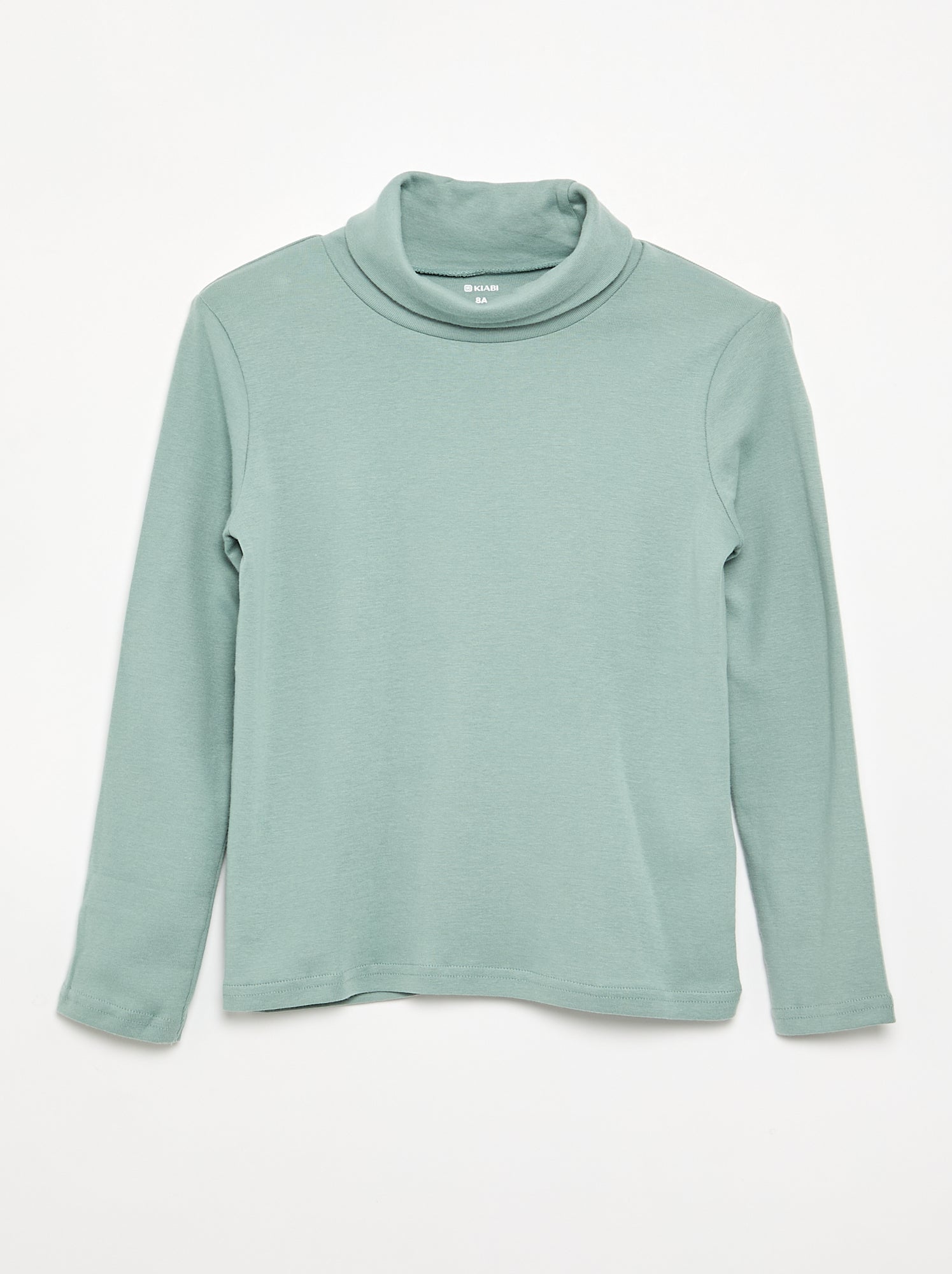 Sous-pull en maille côtelée - Bleu