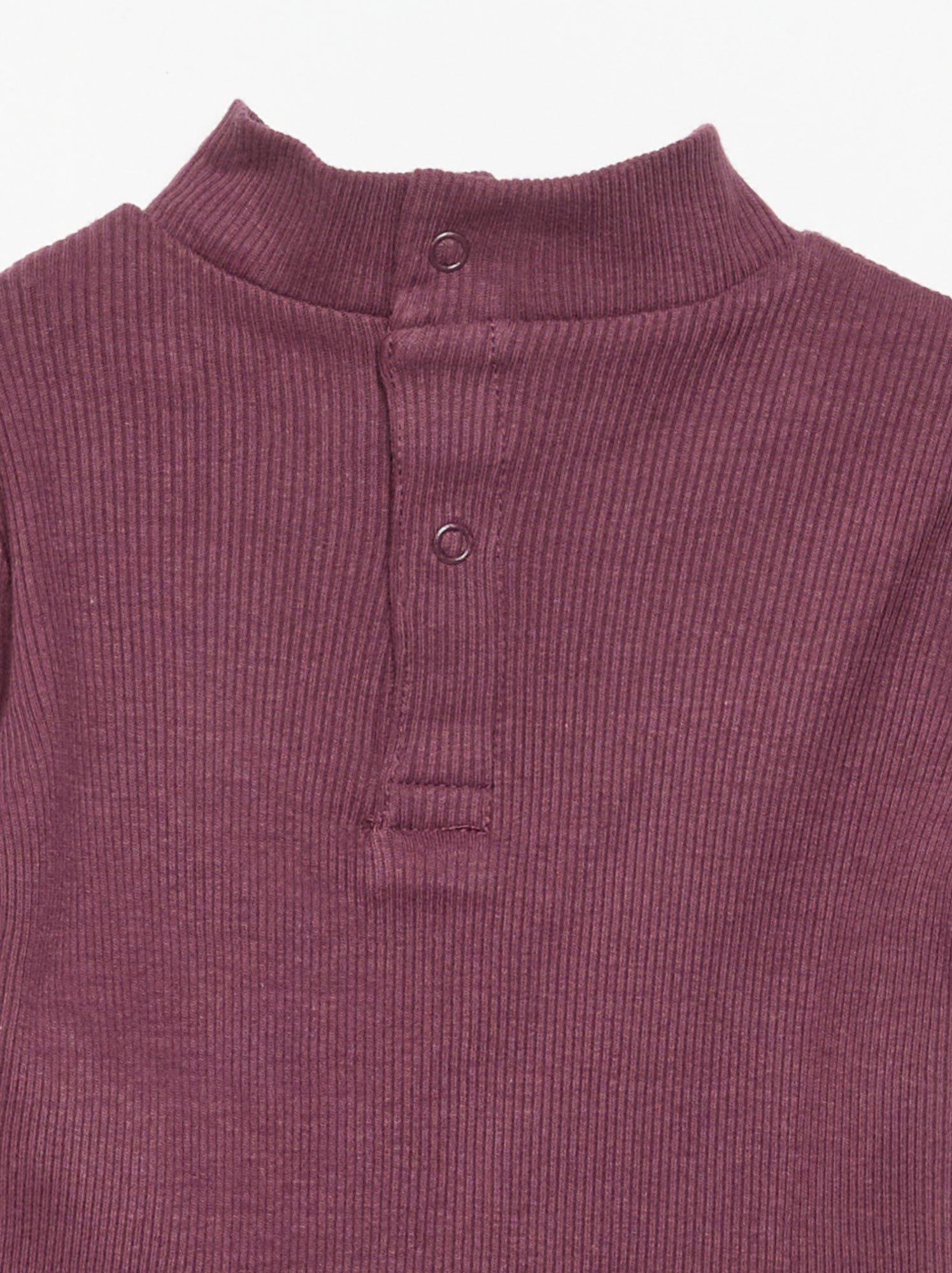 Sous-pull en maille côtelée - Violet