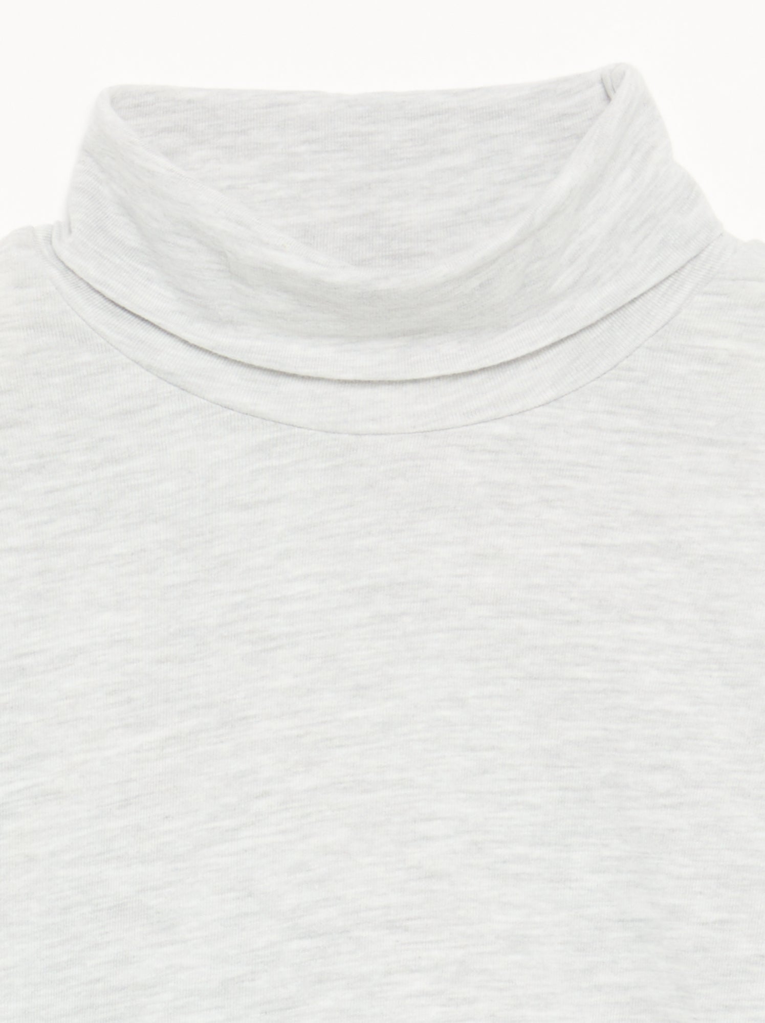 Sous-pull uni à col roulé - Gris