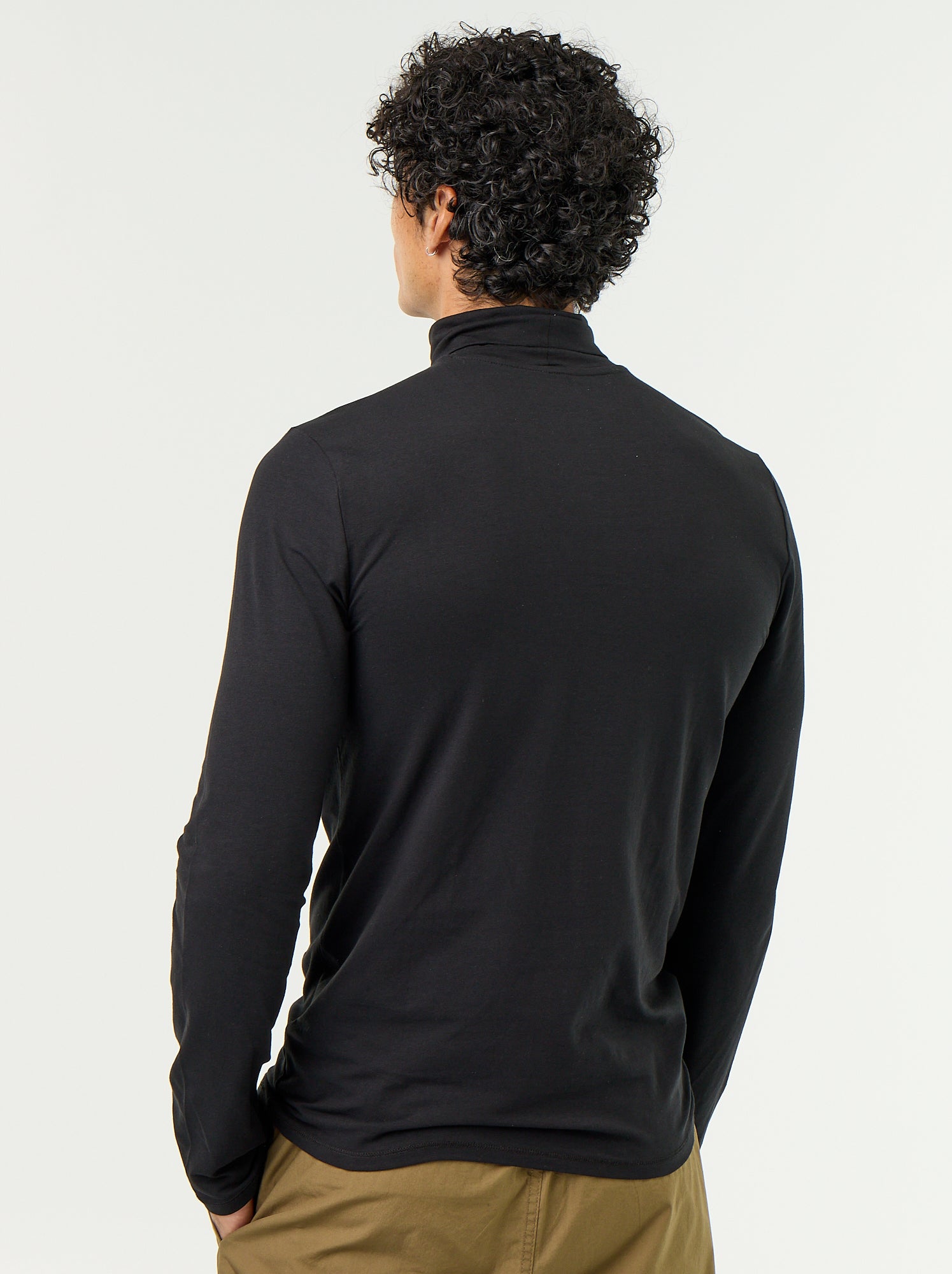 Sous-pull uni col roulé - Noir