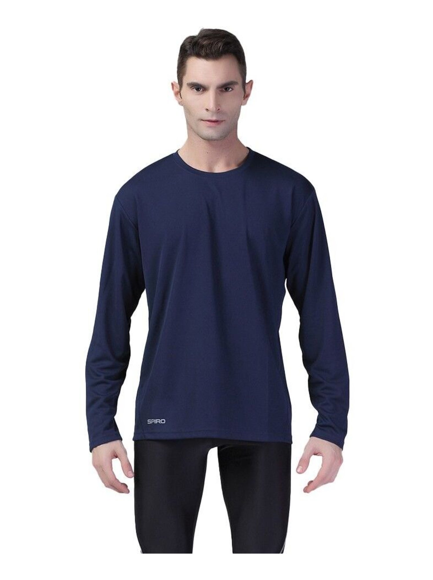 Spiro - T-shirt manches longues PERFORMANCE - Bleu marine