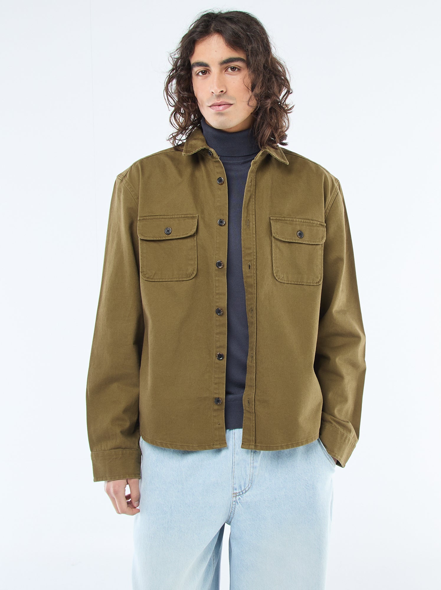 Surchemise en coton - Vert