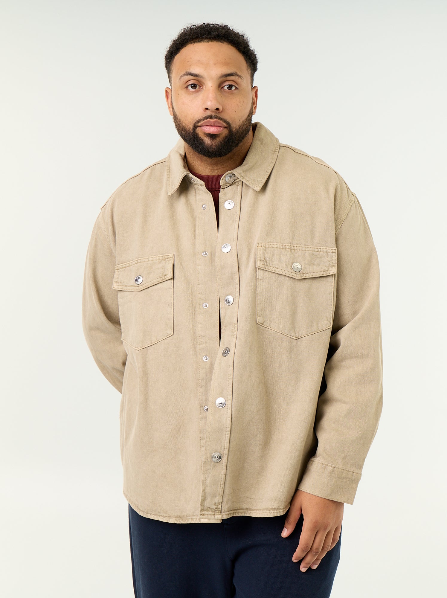 Surchemise en denim - Beige