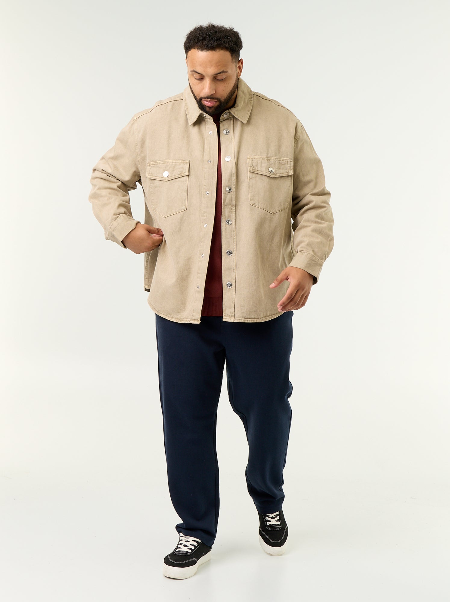 Surchemise en denim - Beige