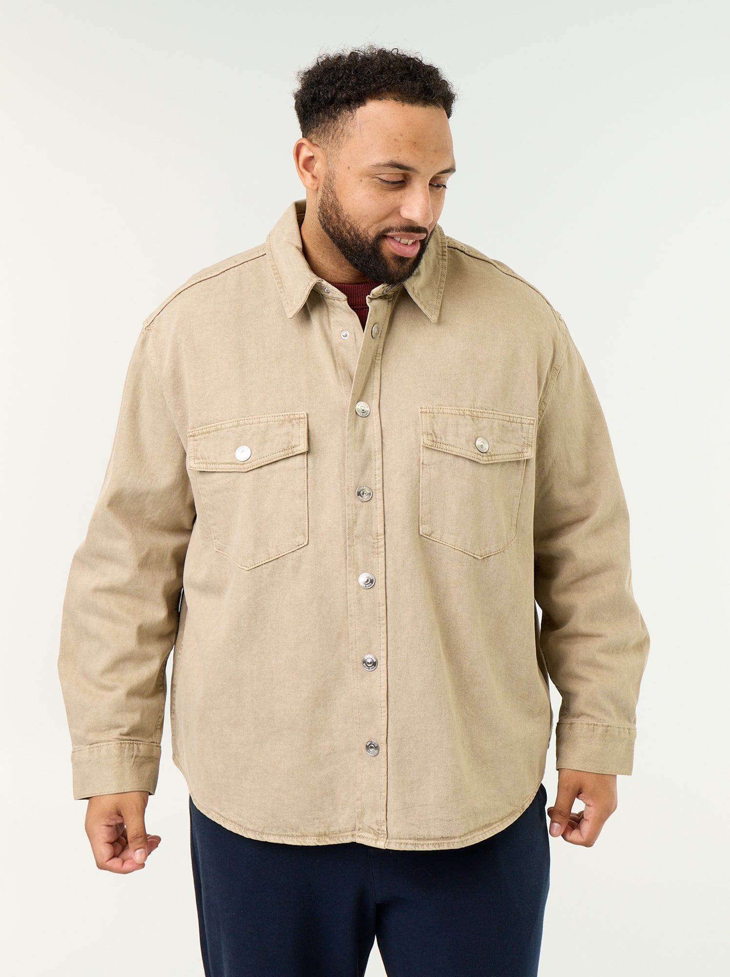 Surchemise en denim - Beige