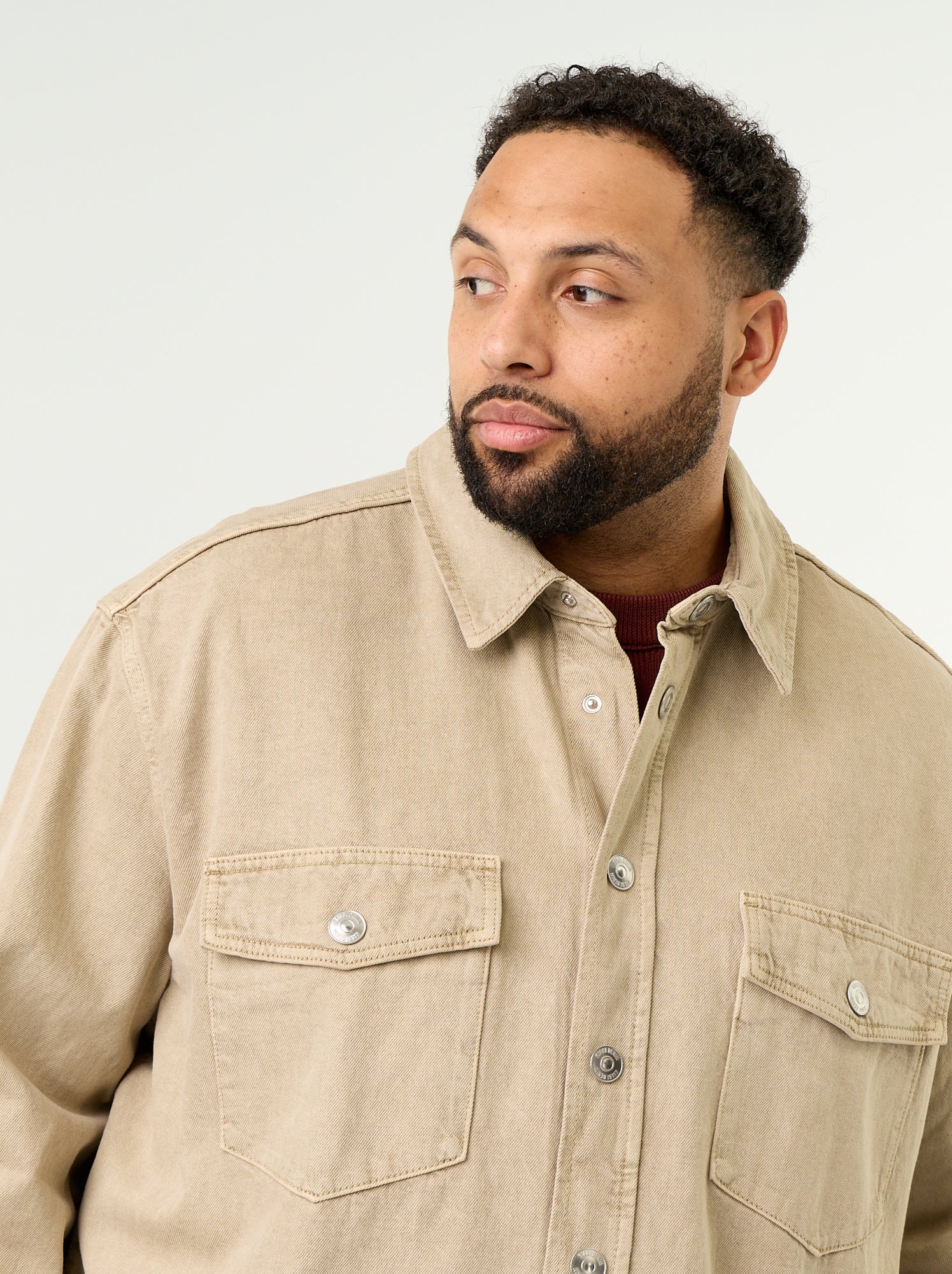 Surchemise en denim - Beige