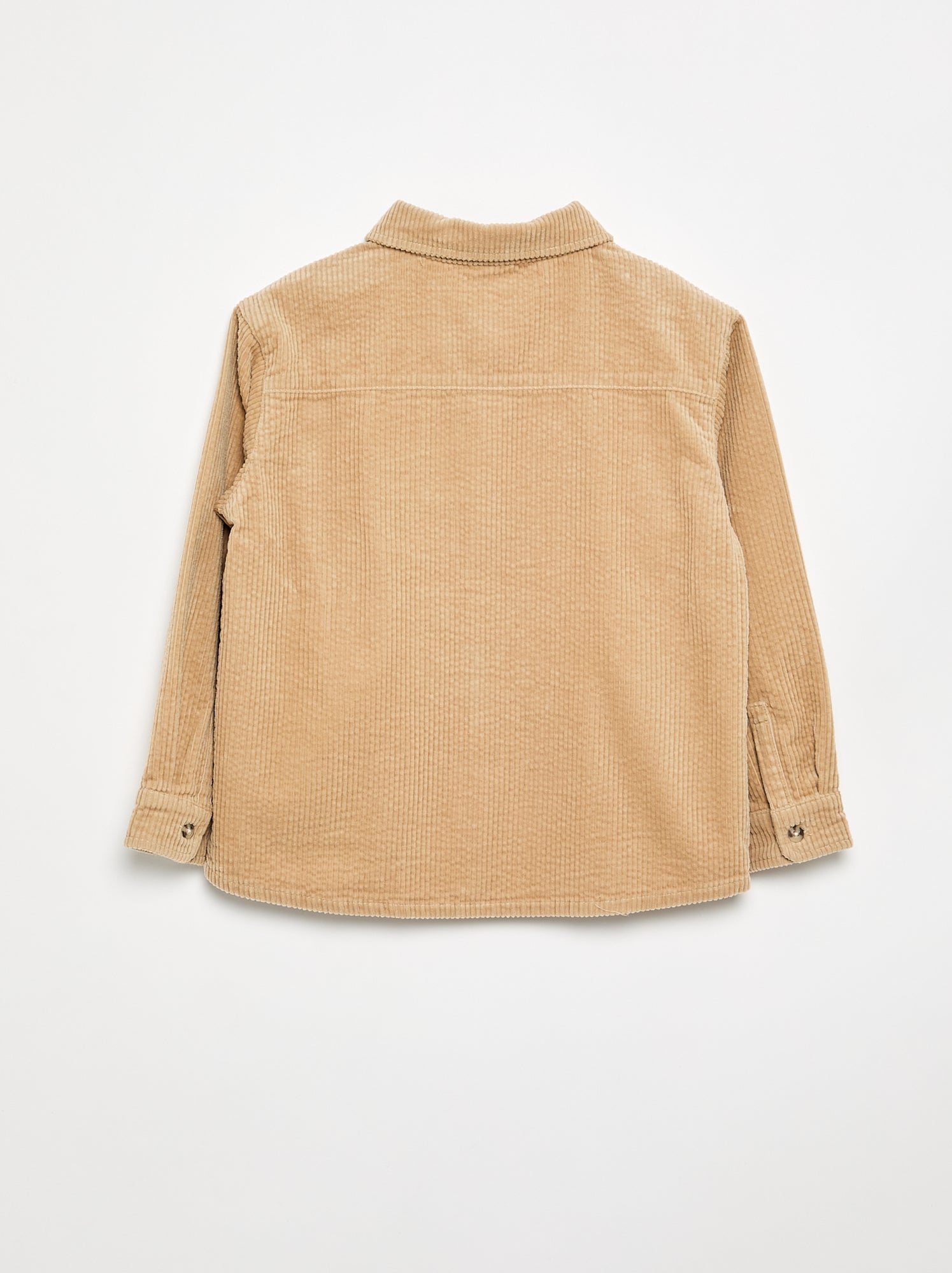 Surchemise en velours côtelé - Beige