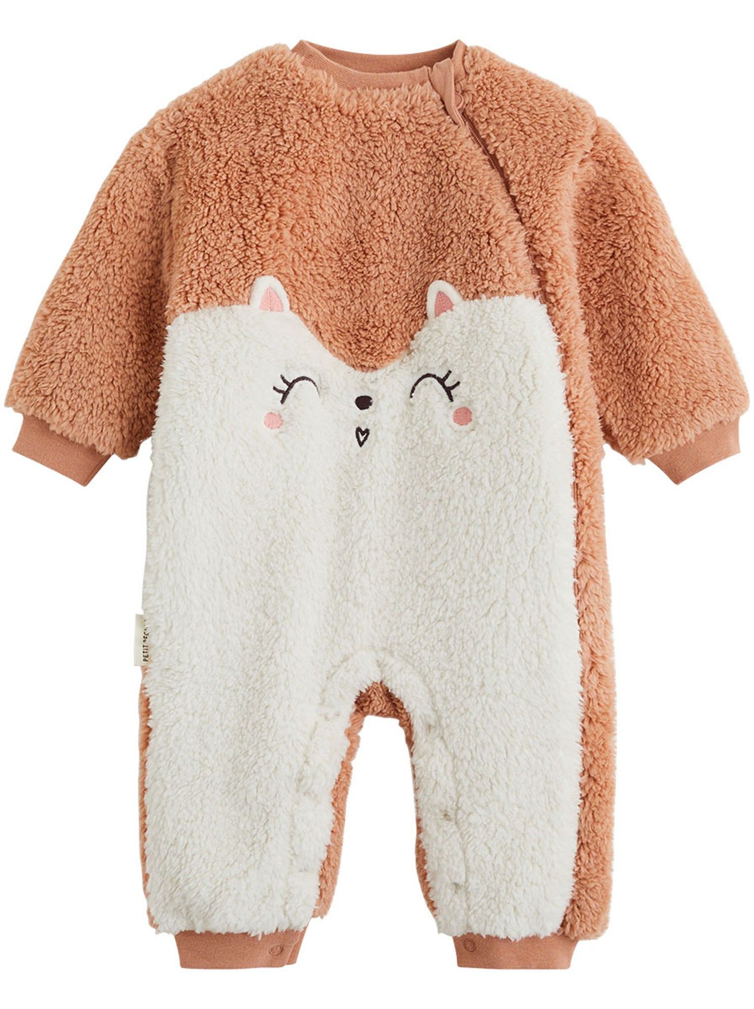 Surpyjama bébé en sherpa aimée - Rose