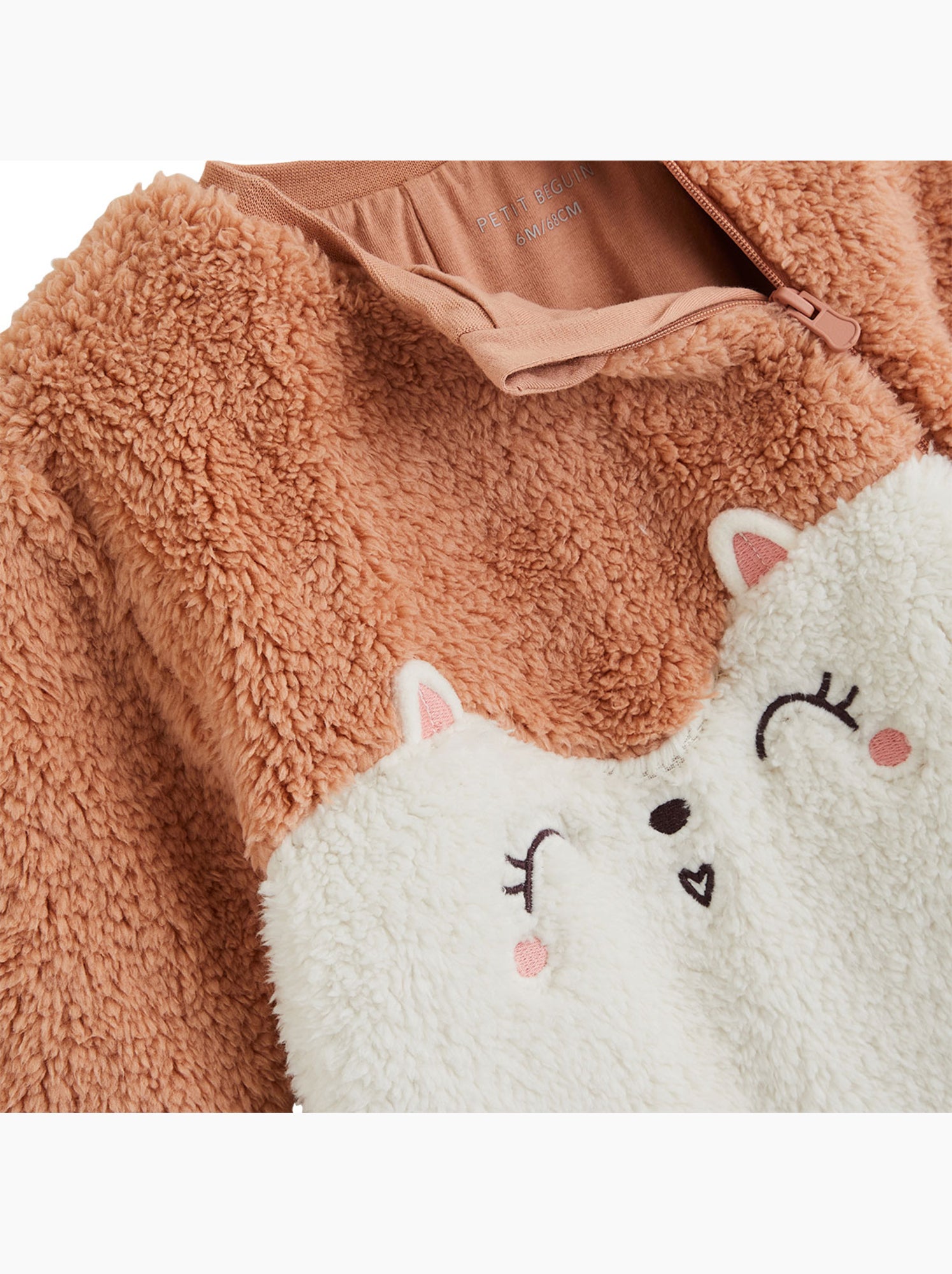 Surpyjama bébé en sherpa aimée - Rose