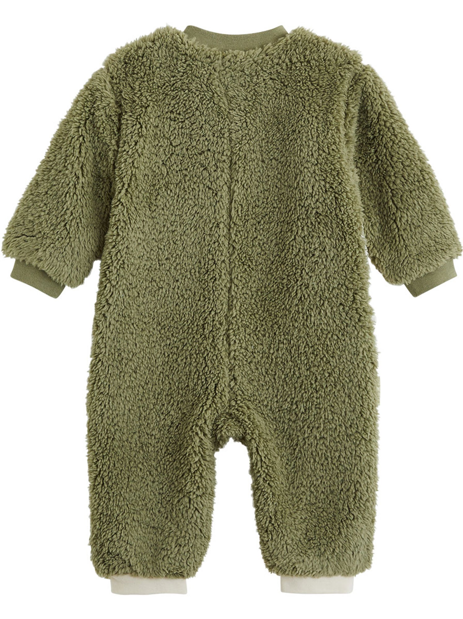 Surpyjama bébé en sherpa ginkgo - Vert
