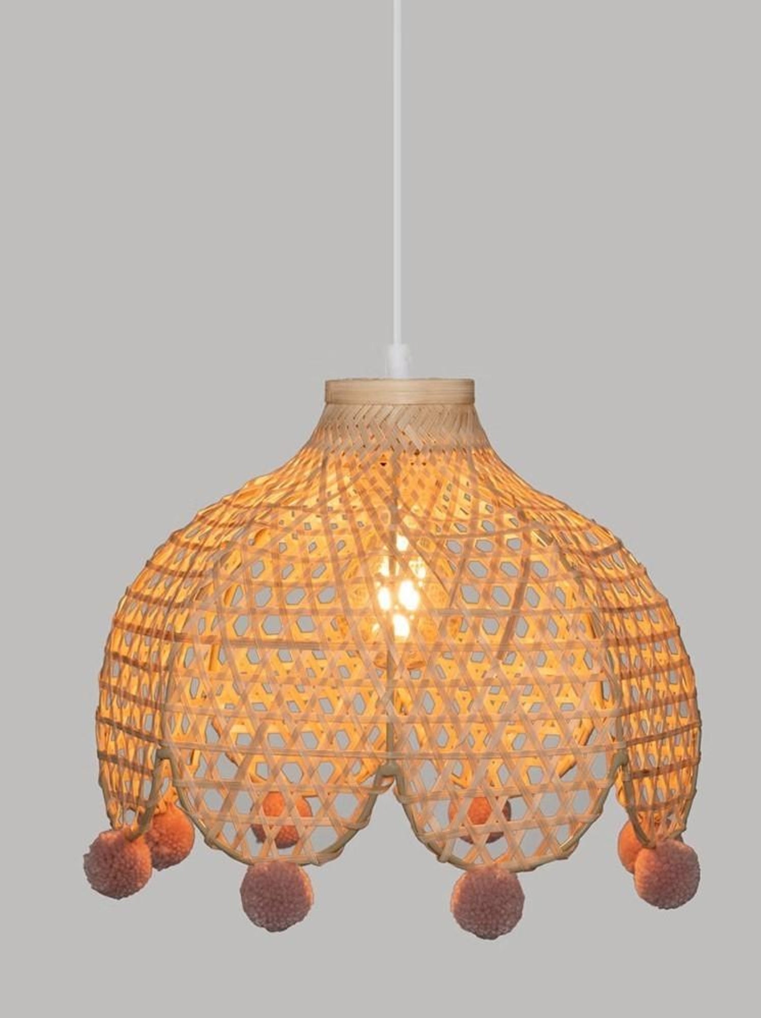 Suspension bambou campagne D28 - Beige