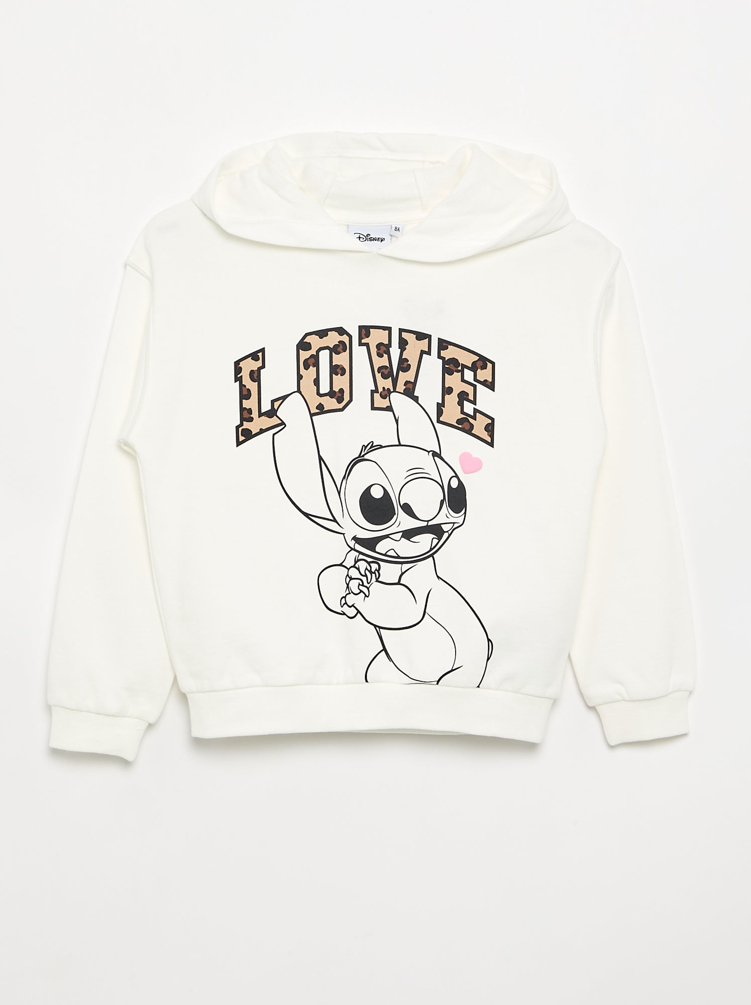Sweat à capuche 'Disney' 'Stitch - Blanc