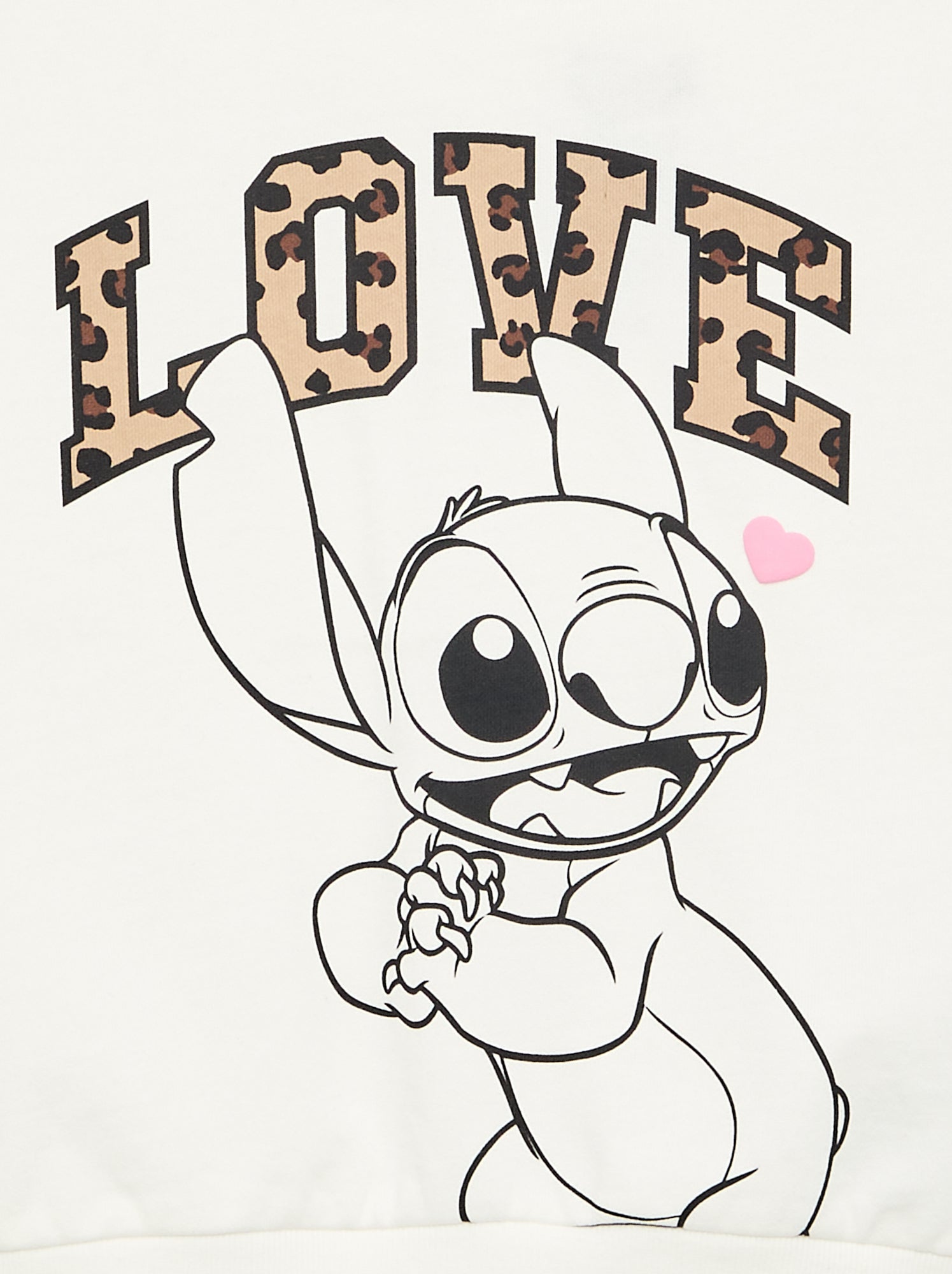 Sweat à capuche 'Disney' 'Stitch - Blanc