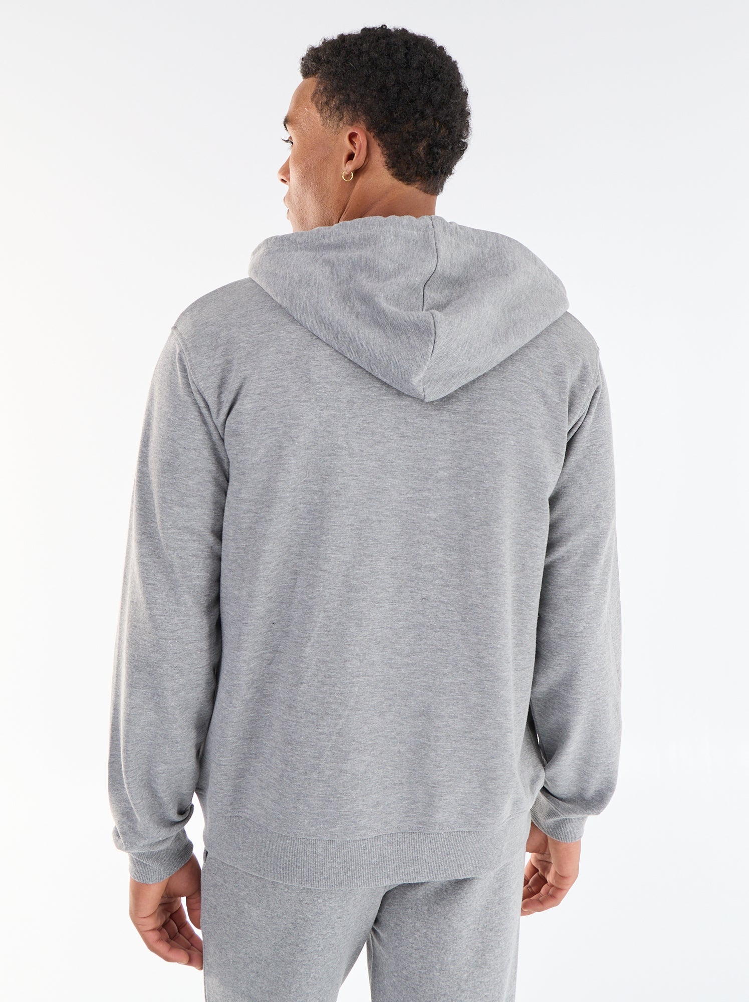 Sweat à capuche en French Terry - Gris
