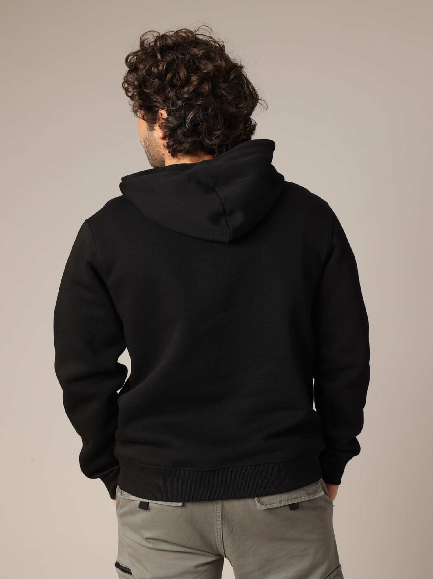 Sweat à capuche en polaire avec inscription brodée « deeluxe original ». 'deeluxe' - Noir