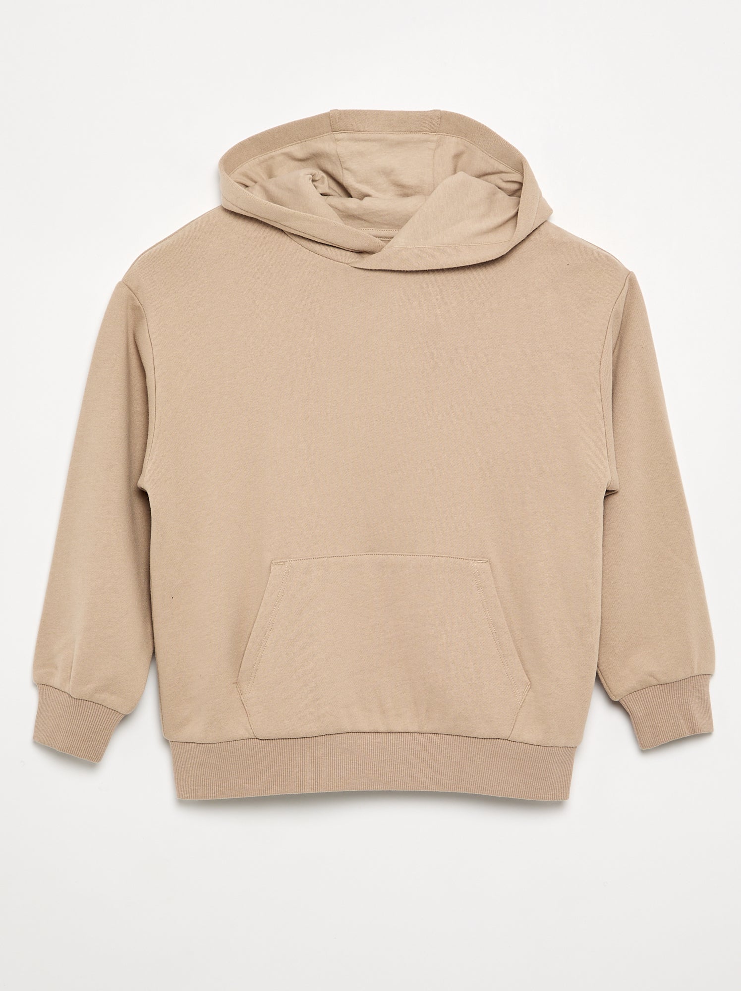 Sweat à capuche et poche kangourou - Beige (FYG78_1)