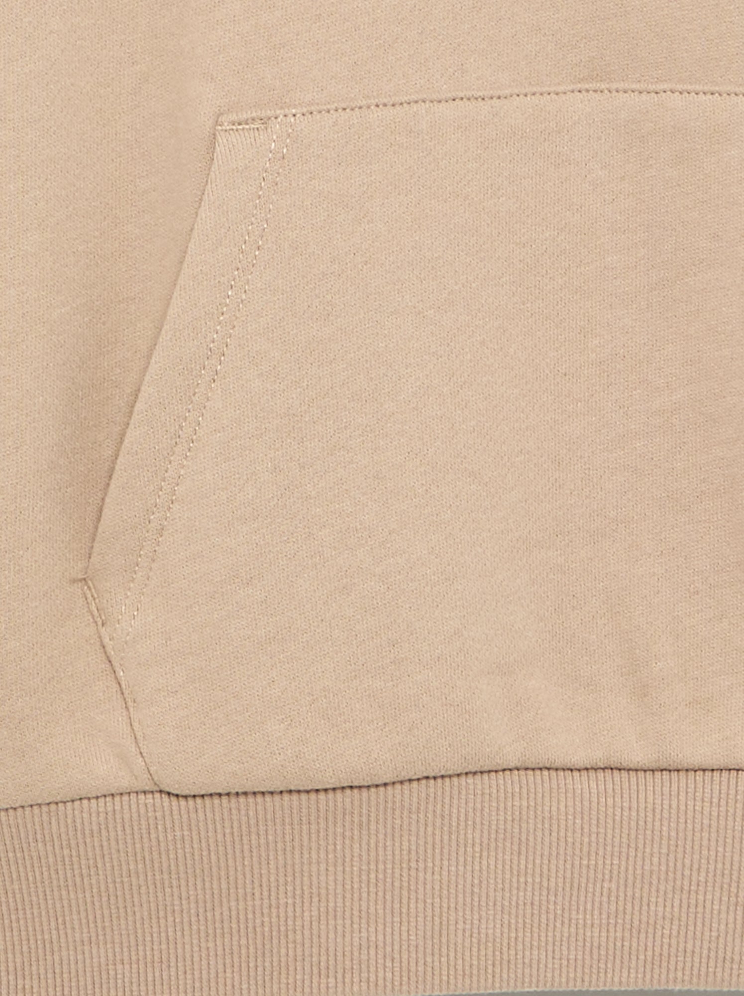 Sweat à capuche et poche kangourou - Beige (FYG78_1)