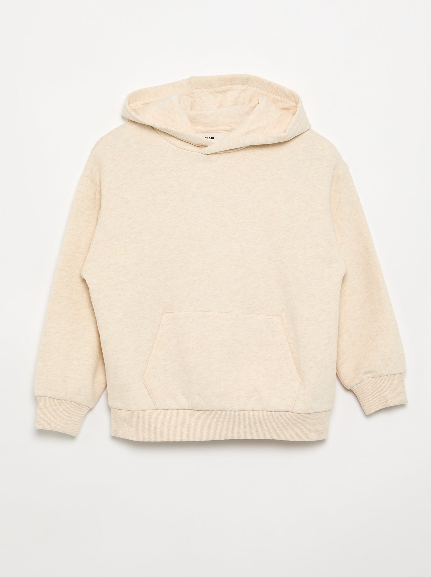 Sweat à capuche et poche kangourou - Beige (FYG78_6)